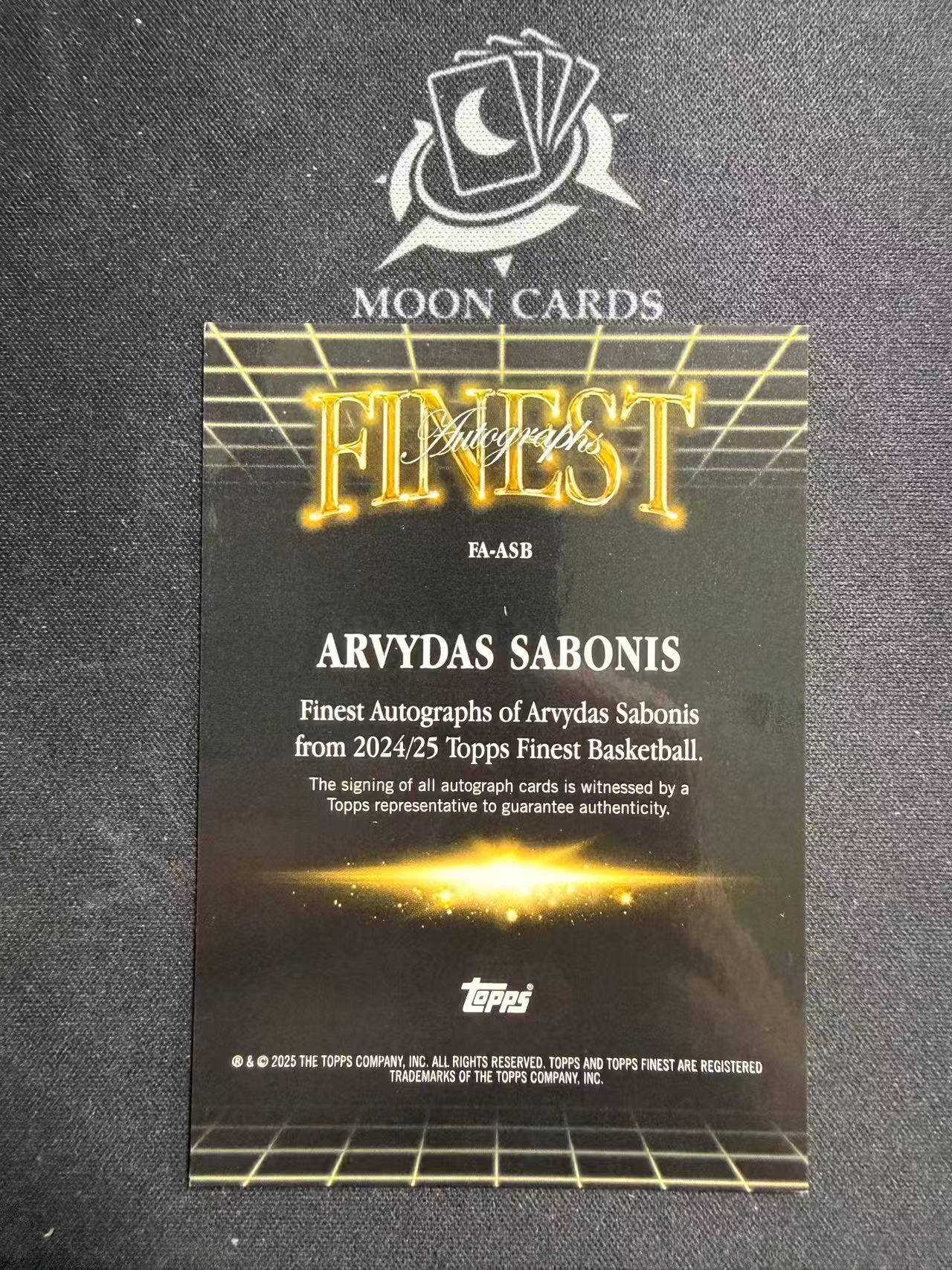 【梦卡拍卖】 2024-25 Topps Finest Arvydas Sabonis 签字 阿维达斯 萨博尼斯 开拓者 细节如图 #Ci# htt