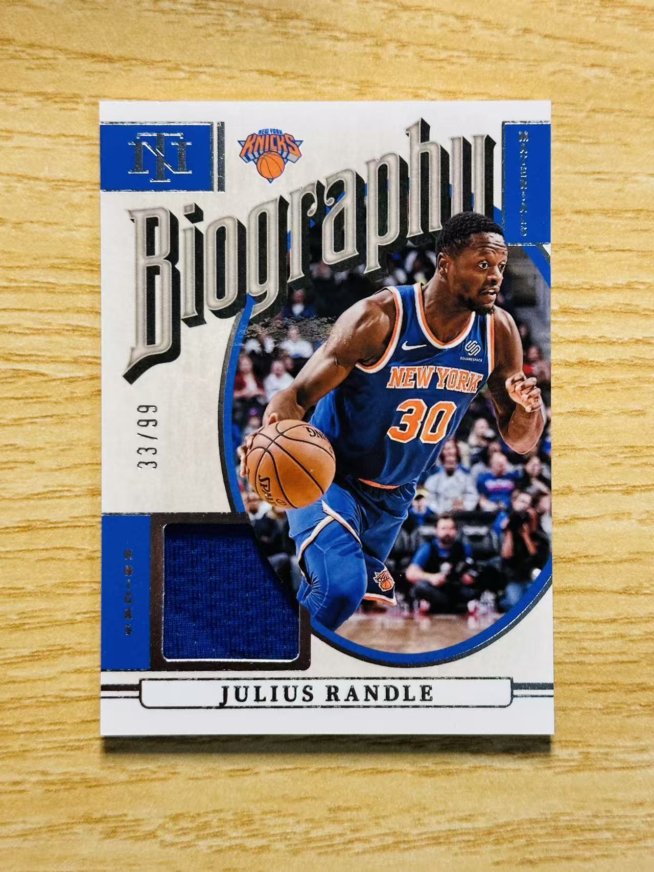 2024-25 Panini National Treasures Julius Randle 嘿嘿代卖 国宝 朱利叶斯 兰德尔 球衣 物料 99编 尼克斯 收藏必备