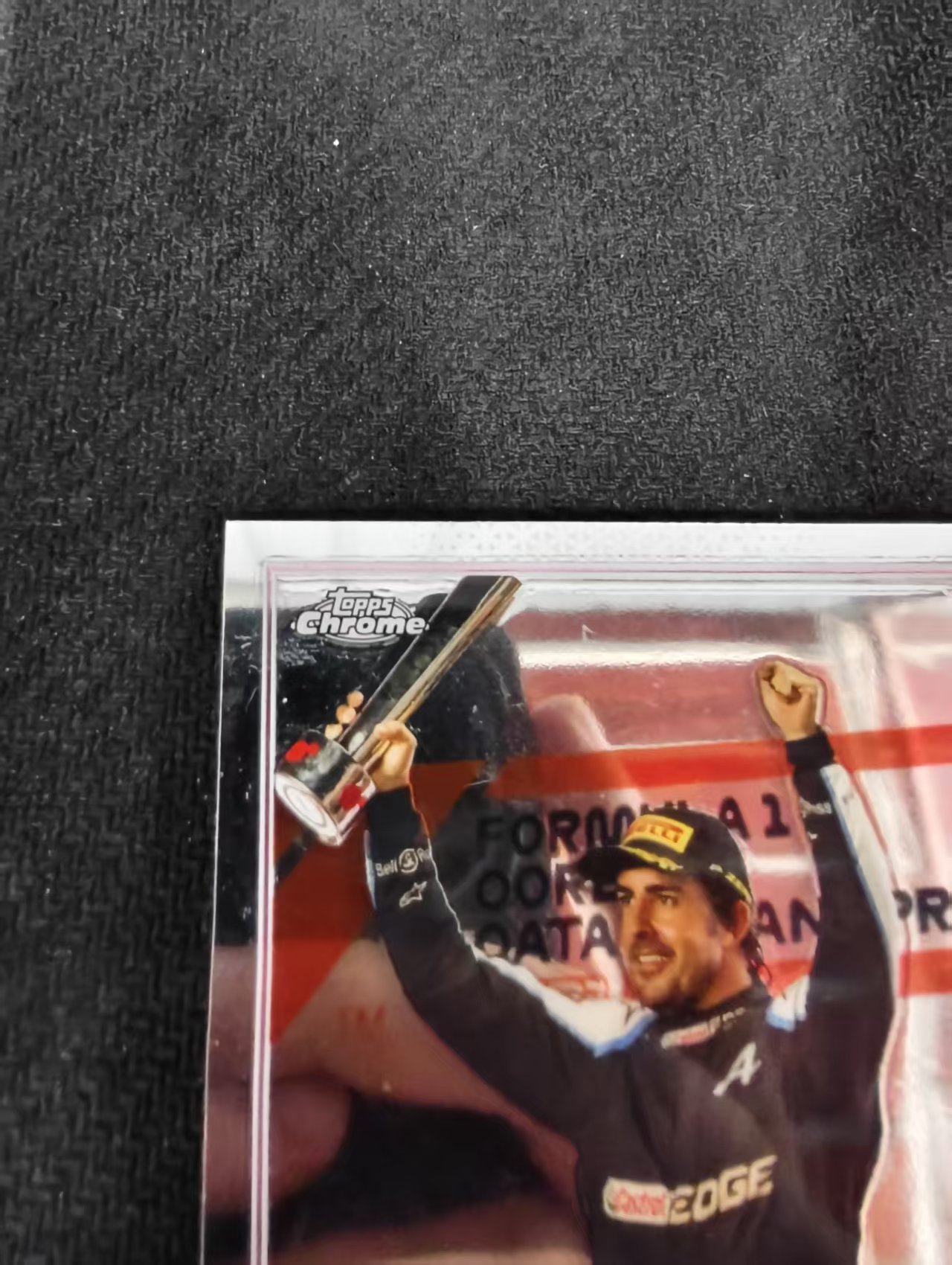 2022 Topps F1 Chrome Fernando Alonso 阿隆索 头哥 阿斯顿马丁 划痕 边角瑕疵 #191