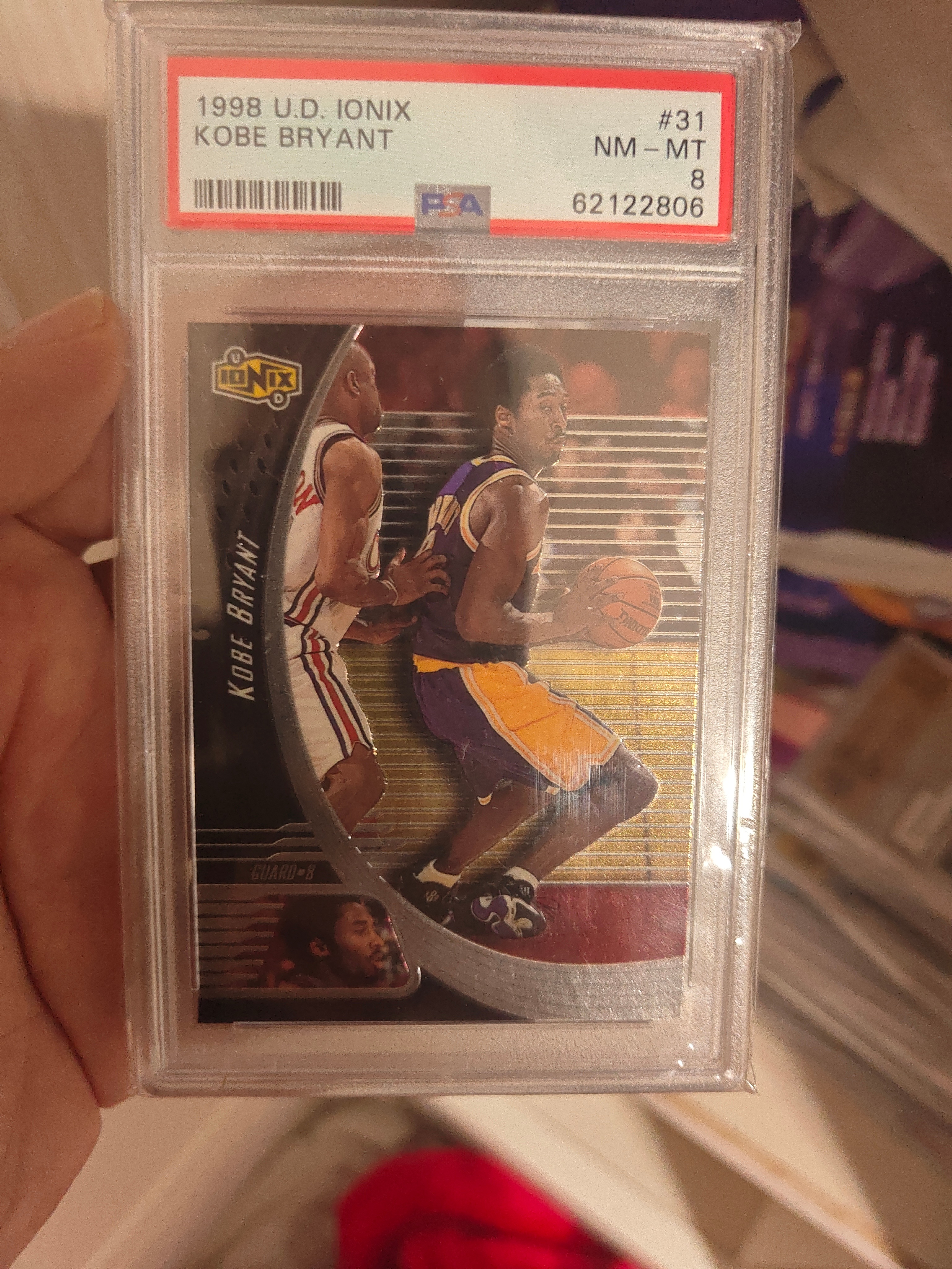 1999 Upper Deck Ionix Kobe Bryant #31 PSA8 科比 UD 布莱恩特 湖人 黑曼巴 小飞侠 特卡 收藏必备