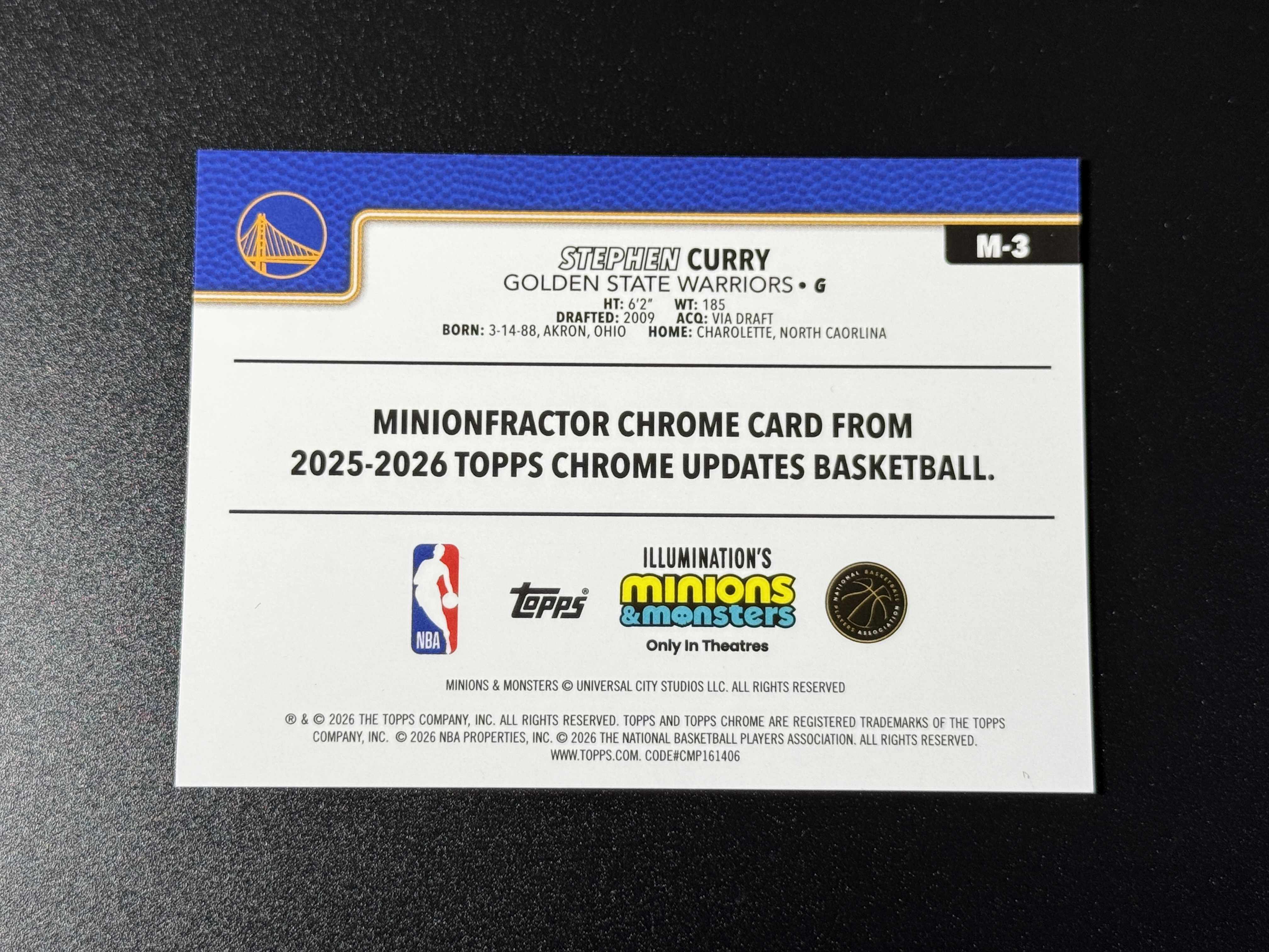 【喷子拍卖】2025-26 TC update Stephen Curry 金州勇士 斯蒂芬 库里 超大比例 小黄人 MinionFractor 超级sp 5编 红折 最经典晚安选图 系列大hit卡 refractors 轻印看图 红星