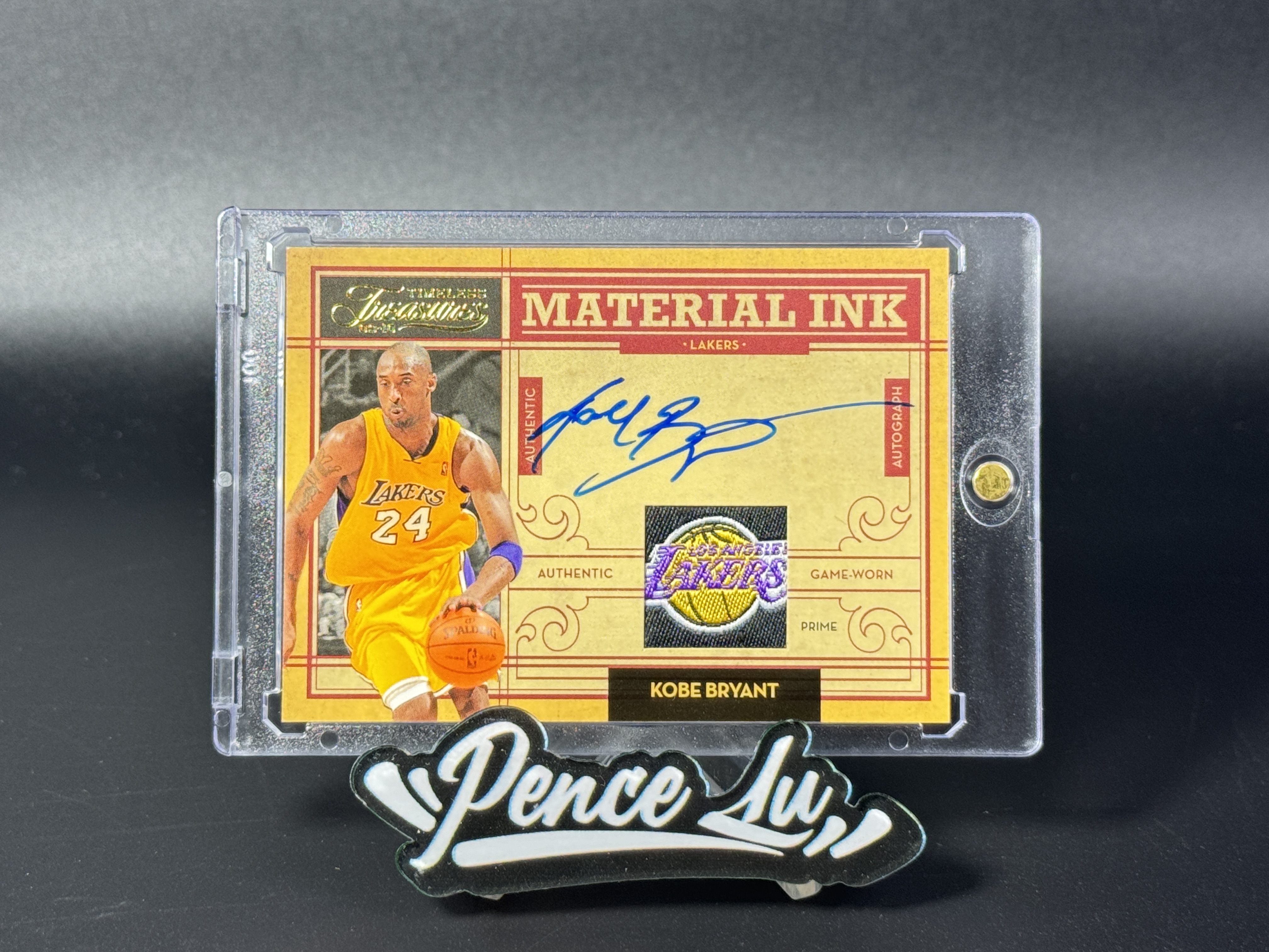 【噴子拍賣】2009-10 panini timeless treasures Kobe Bryant 湖人 科比 布萊恩特 一編 logo tag 簽字 一編 1of1 卡簽 切落場GU球衣 隊徽 隊標 系列hit 包磚 輕印看圖 AND