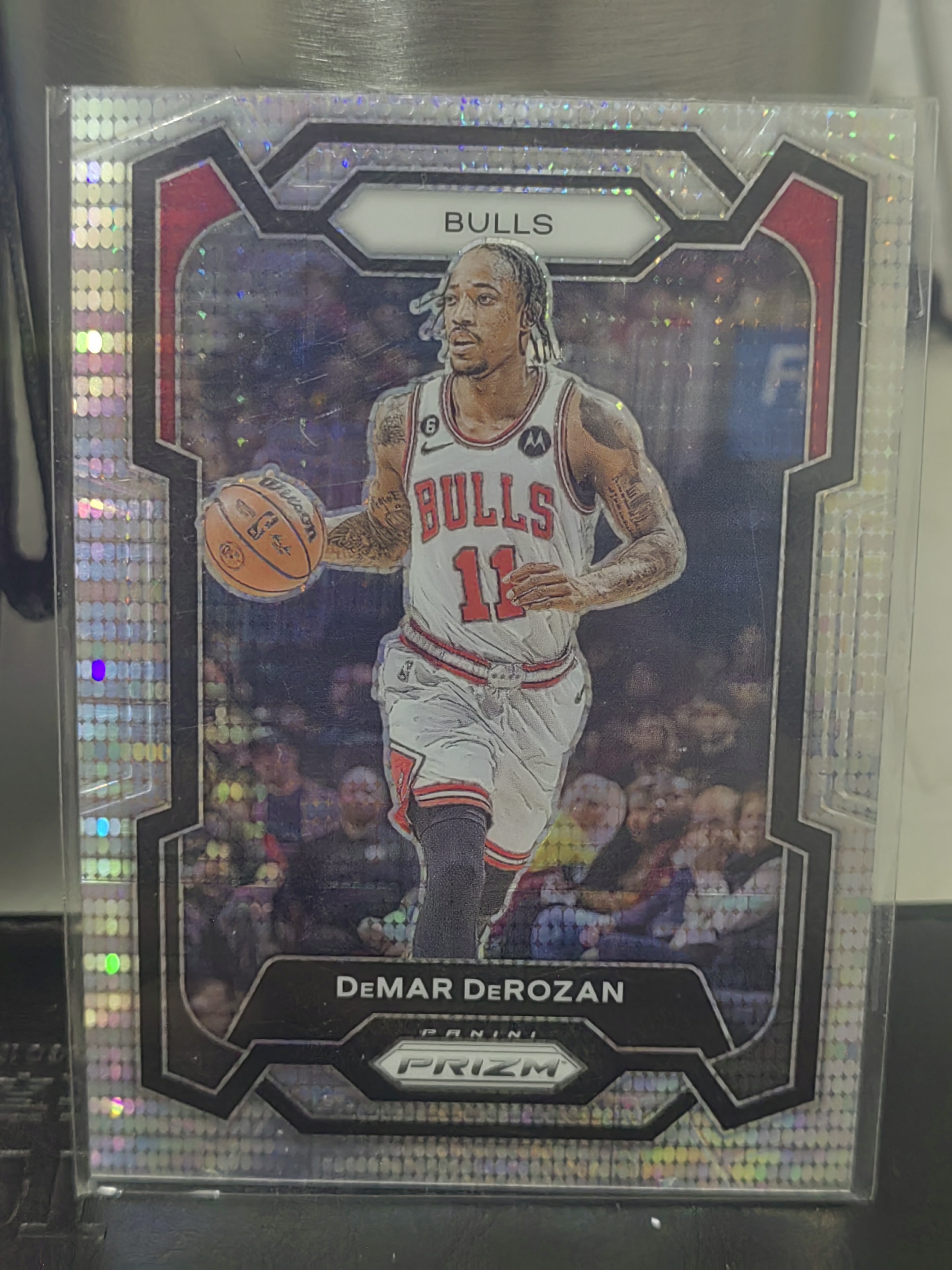 2023-24 Panini Prizm DeMar DeRozan PZ 波点折 德玛尔 德罗赞 公牛 篮 白边白角 不保卡品 卡品如图