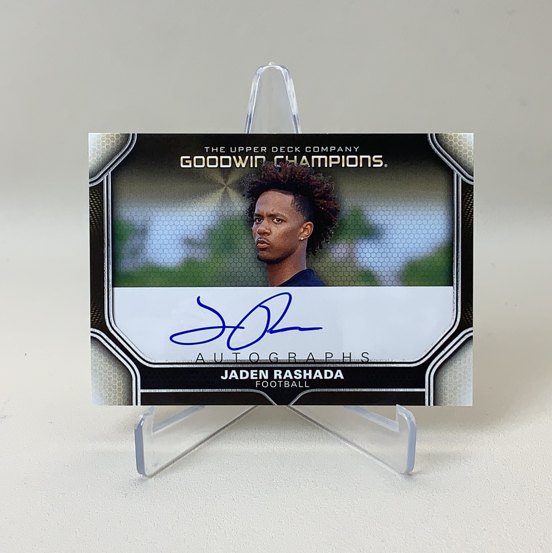 【弈卡代拍】2024 Upper Deck Goodwin Jaden Rashada 古德温 冠军系列 签字 蓝字卡签 橄榄球运动员 品相如图 凑套必备 Lee总