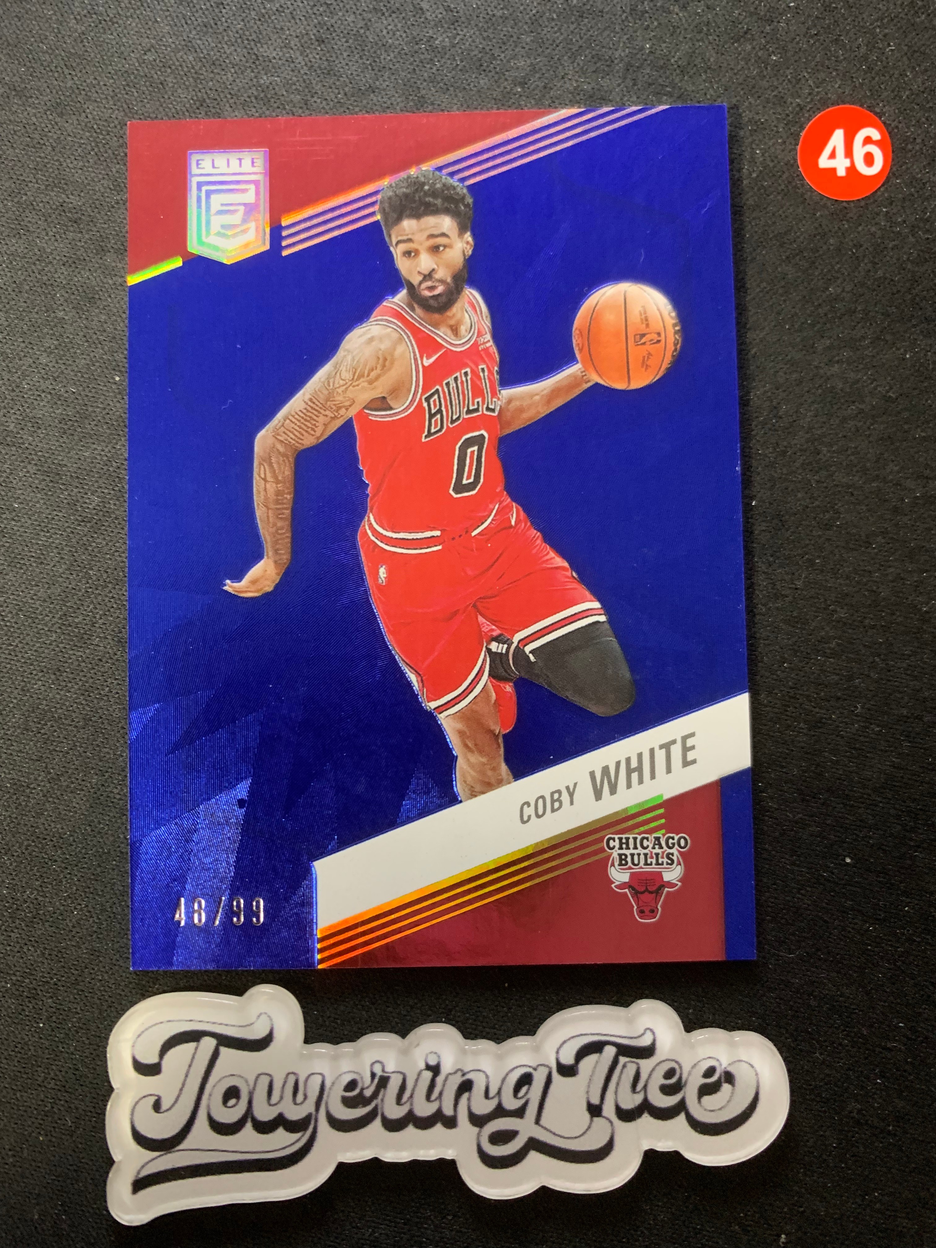 2022-23 Panini Elite Coby White 【大树代卖】科比怀特 精英 99编 蓝平行 公牛(z54e/红46
