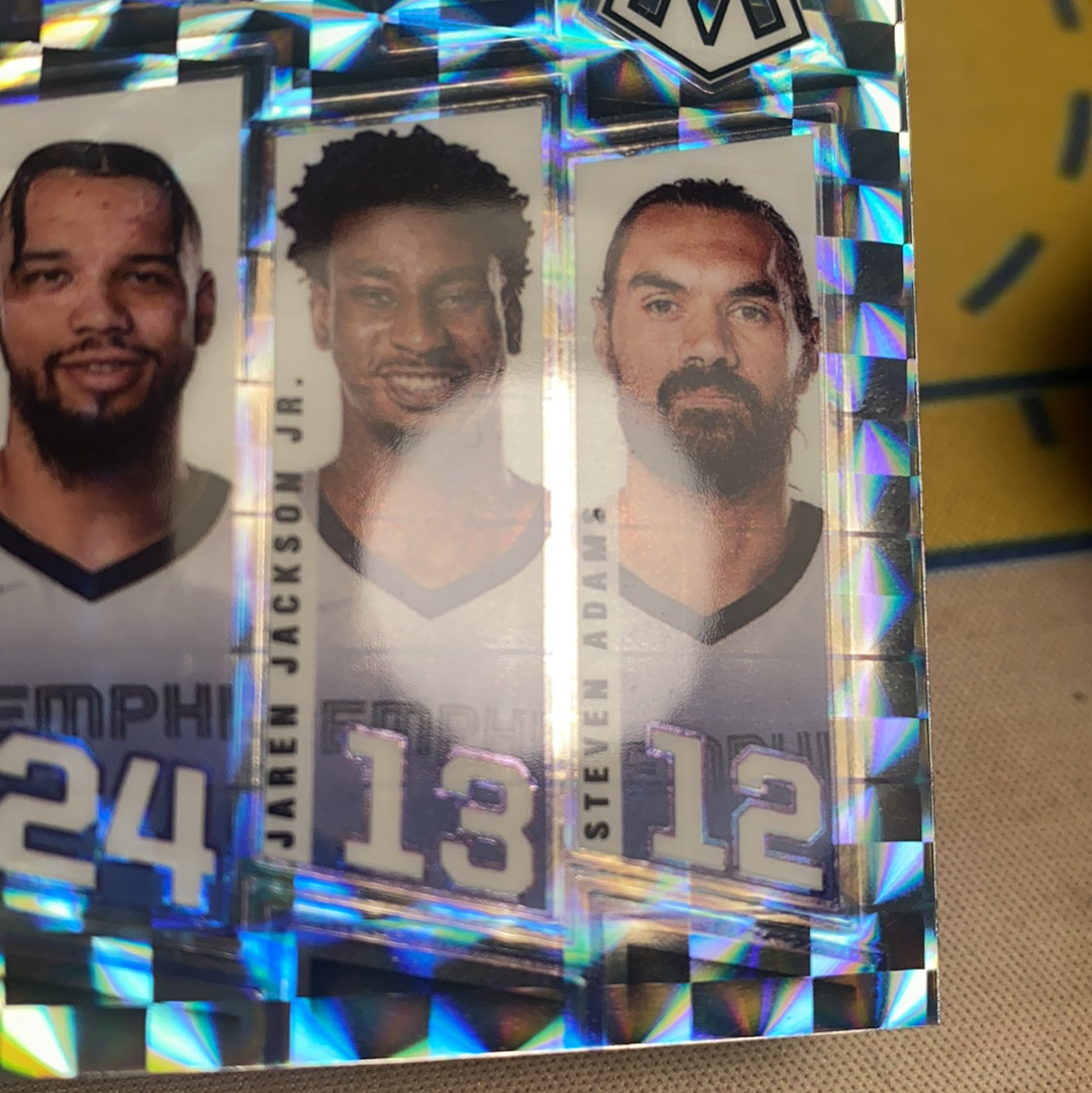 2021-22 Panini Mosaic Memphis Grizzlies 帕尼尼 马赛克 银折 灰熊首发五人组 莫兰特 贝恩 小贾伦杰克逊 亚当斯 布鲁克斯 卡品如图 凑套必备