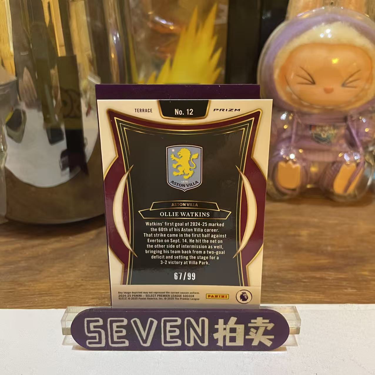 2025 Panini Select Ollie Watkins 【seven拍卖】西汉姆联 瓦特金斯 67/99 卡品如图 细节如图 roy