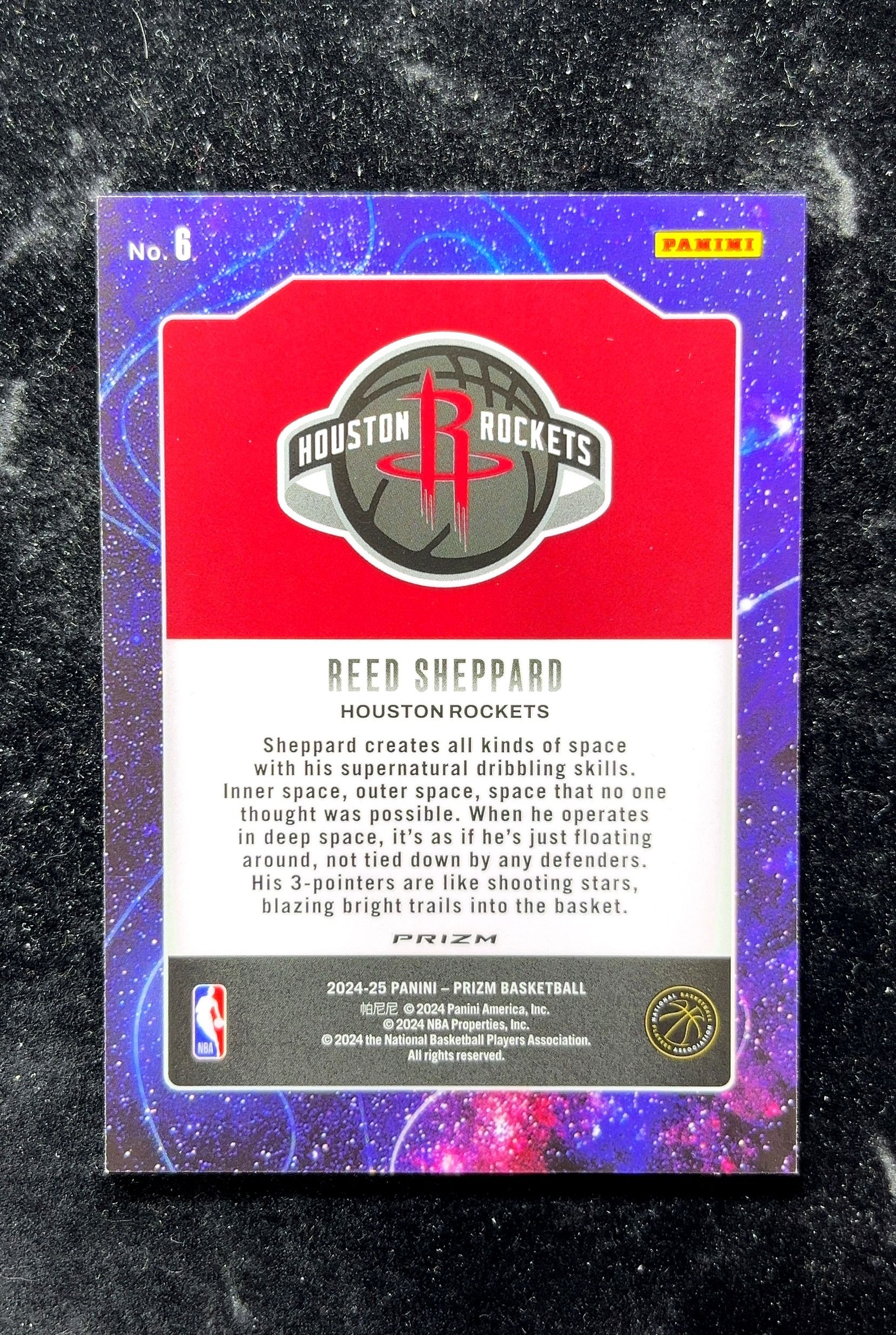 【小白1%代卖】2024 Panini Prizm Deep Space 深空 Reed Sheppard 里德·谢泼德 绿折 折射 新秀 RC 卡品如图 高价值 #6 Houston 0702