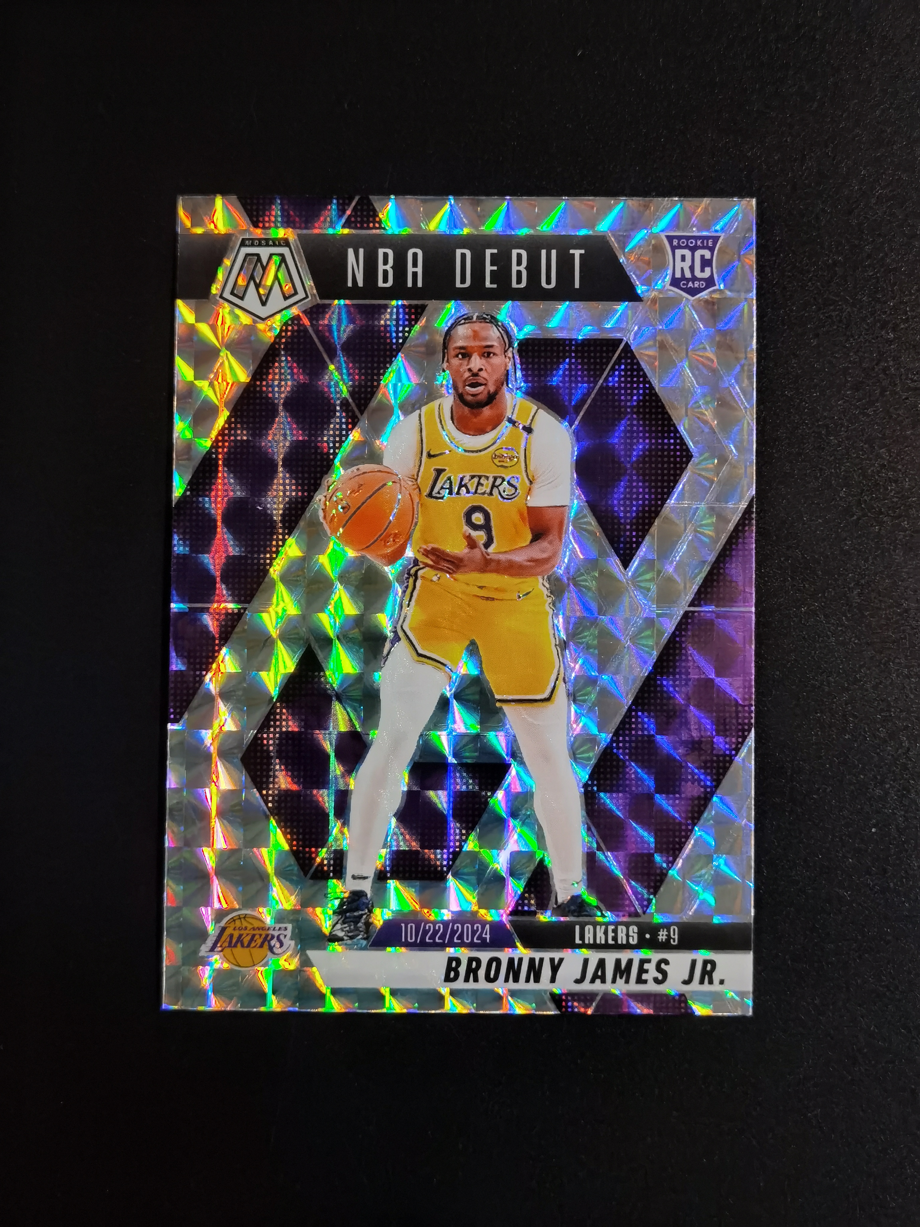 2024-25 Panini Mosaic Bronny James 马赛克 RC新秀 布朗尼詹姆斯 勒布朗之子 银马赛克折 卡品如图 专收必备