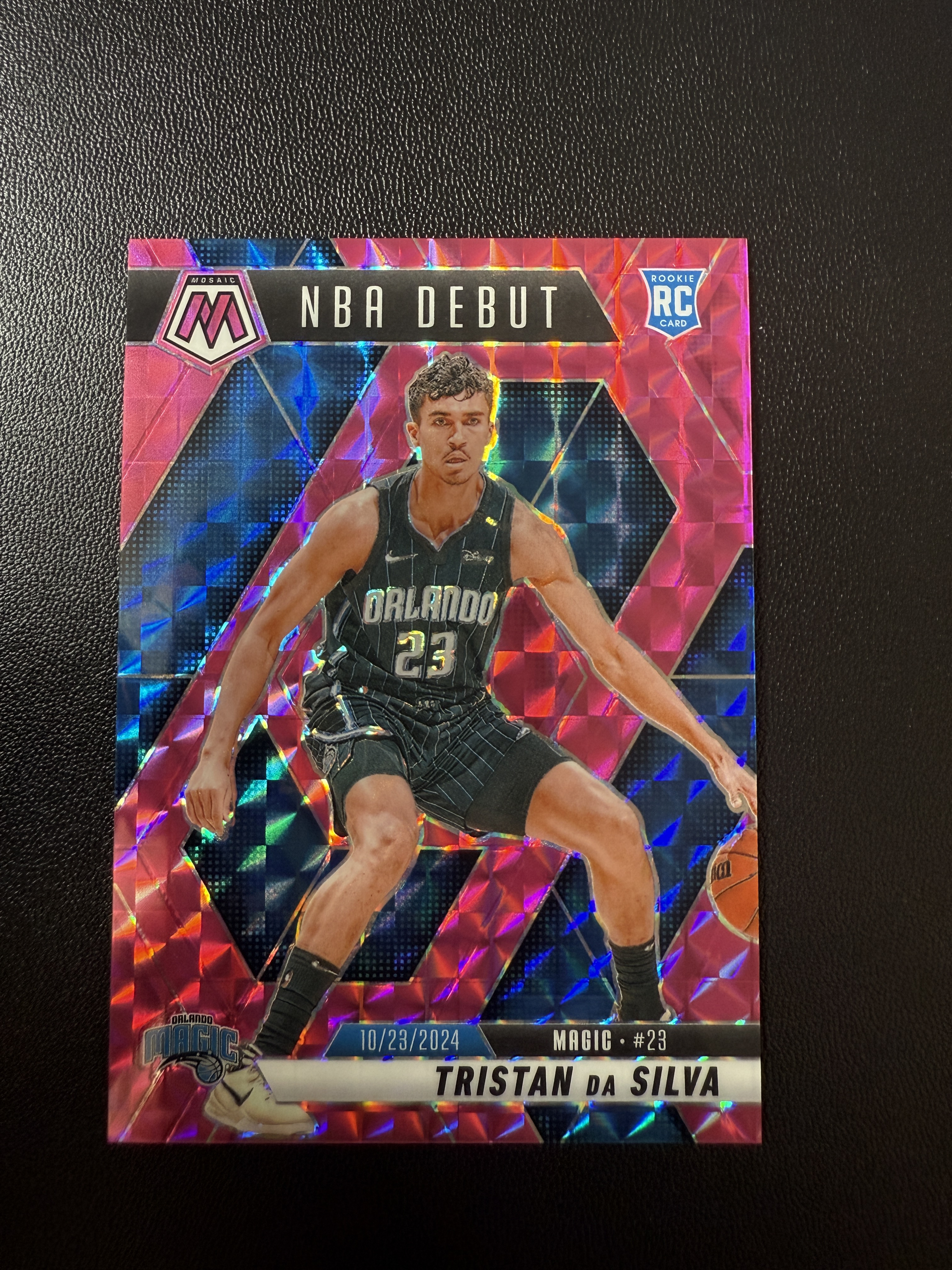 2024-25 Panini Mosaic Tristan da Silva RC 特里斯坦达席尔瓦 新秀 马赛克 59/175编 粉折 折射 魔术