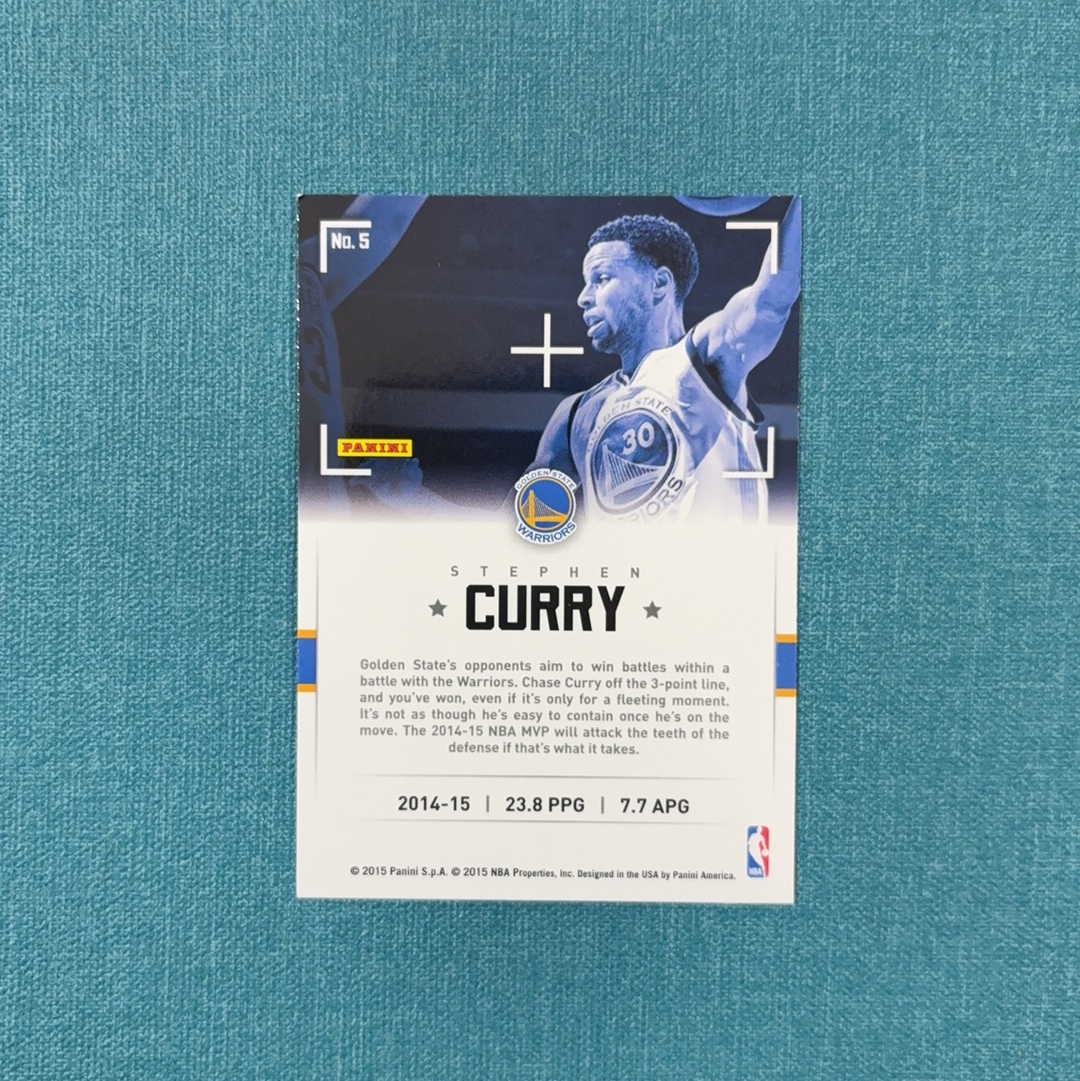 2015-16 Panini Stephen Curry 斯蒂芬 库里 签字 印签 Action Shots 勇士 卡品如图 GGE