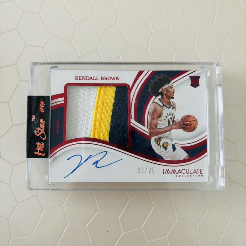 2022-23 Panini Immaculate Collection Kendall Brown RC 【 接代卖 】球衣卡PATCH签字卡卡签RPA HIT STAR原封砖20/25编 #信仰#