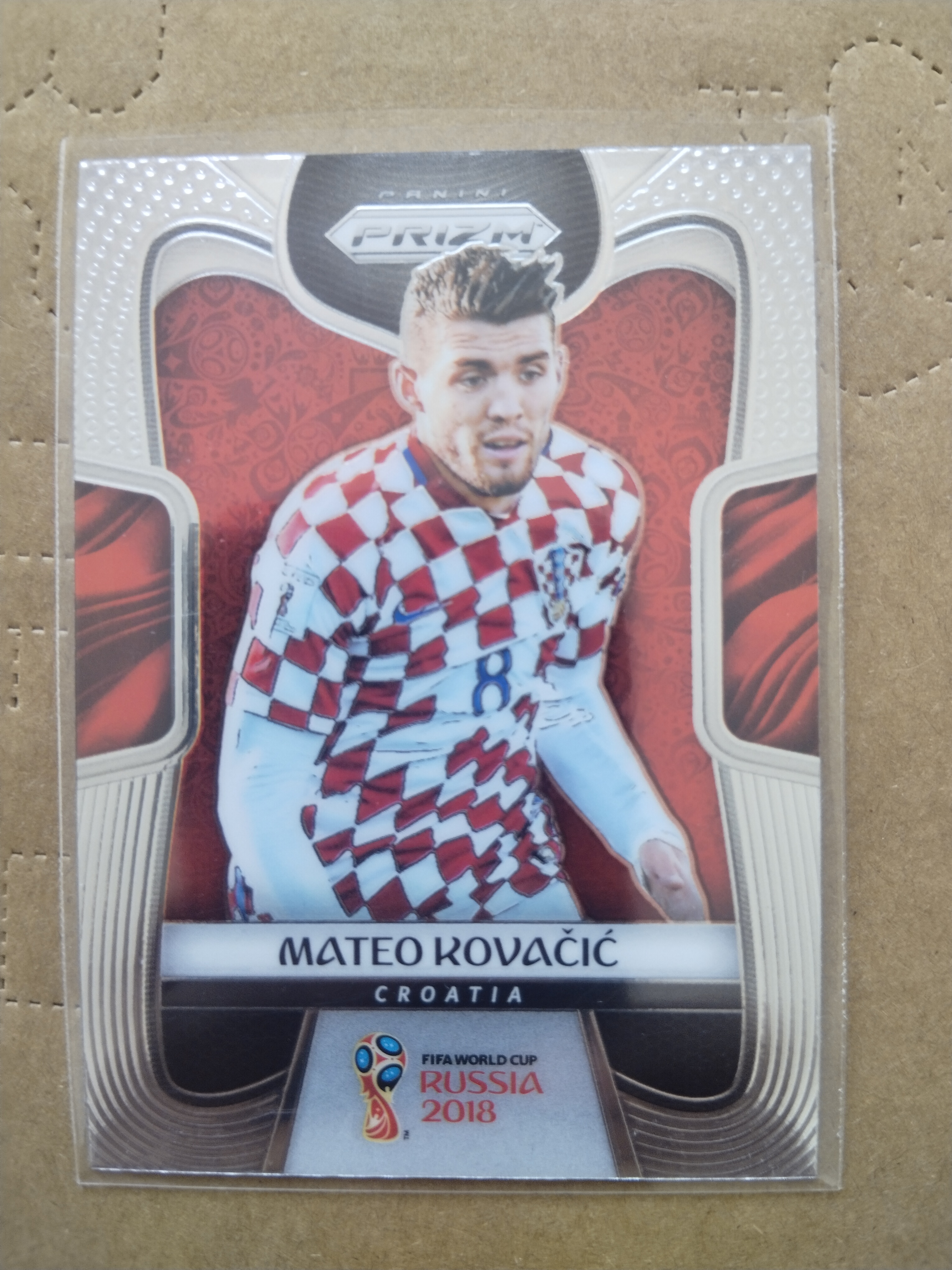 (竞拍前先阅读描述)PANINI帕尼尼 2018俄罗斯世界杯PRIZM 普卡base 克罗地亚 科瓦契奇 第9张凑套必备 品相如图