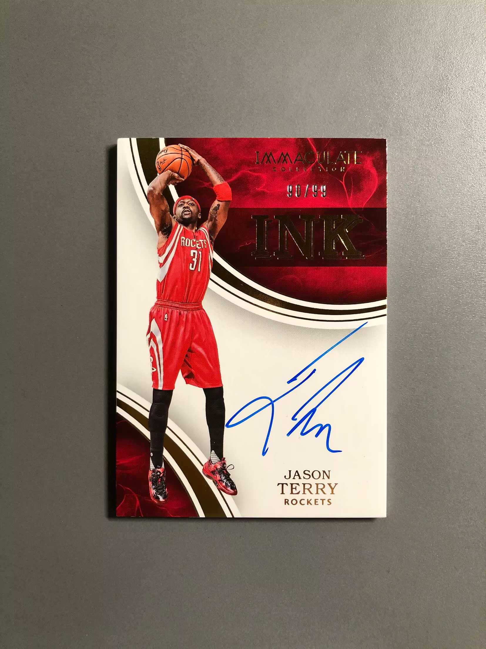 2015-16 Panini Immaculate Jason Terry 杰森·特里 火箭 签字 卡签 INK签 实卡好看 卡品如图 可累计 KH035【诚接代卖】