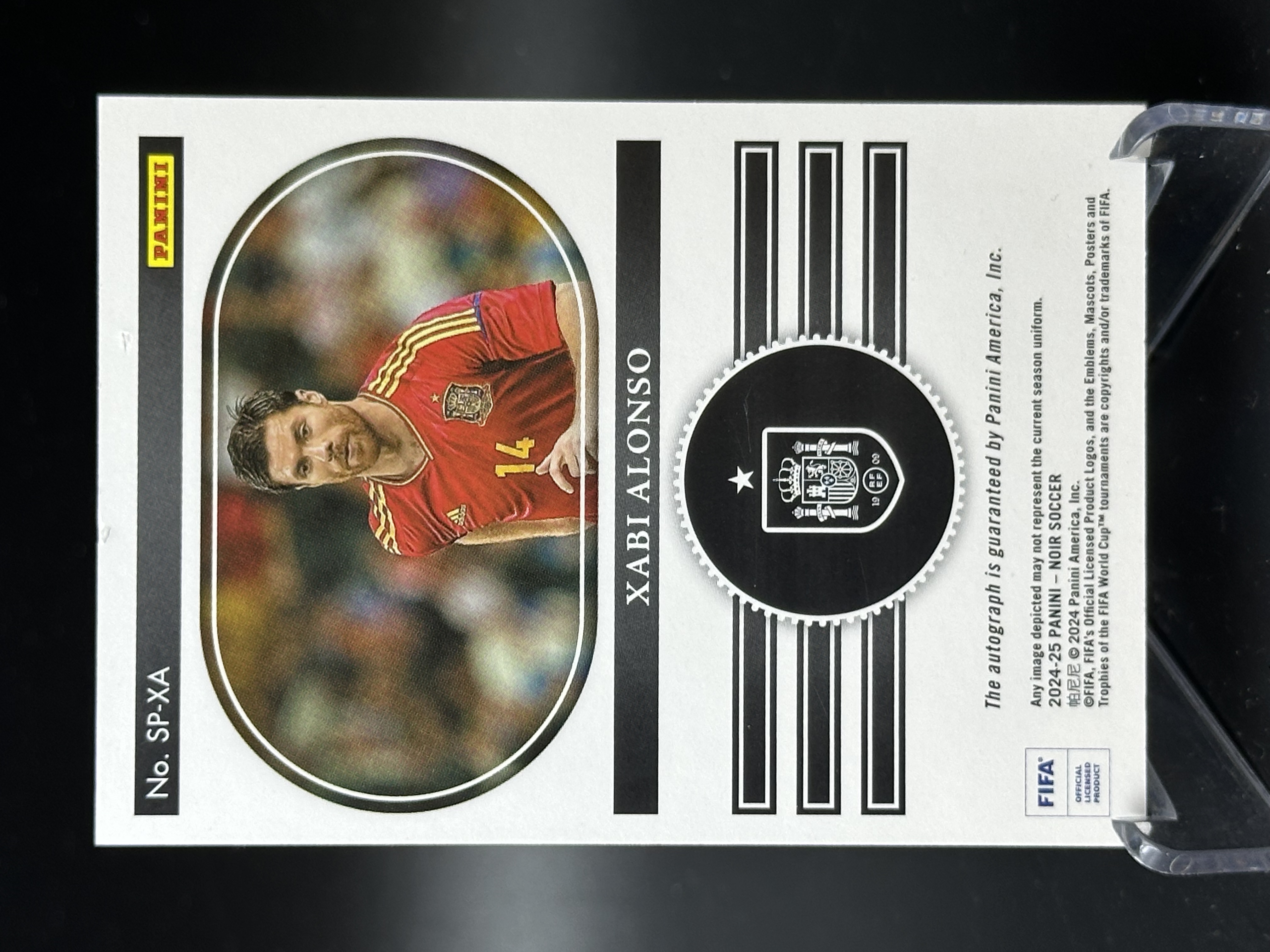 2024-25 Panini Noir Xabi Alonso 【小黄拍卖】诺尔 哈维 阿隆索 西班牙 皇马 签字 卡签 34/99编「汉堡王」