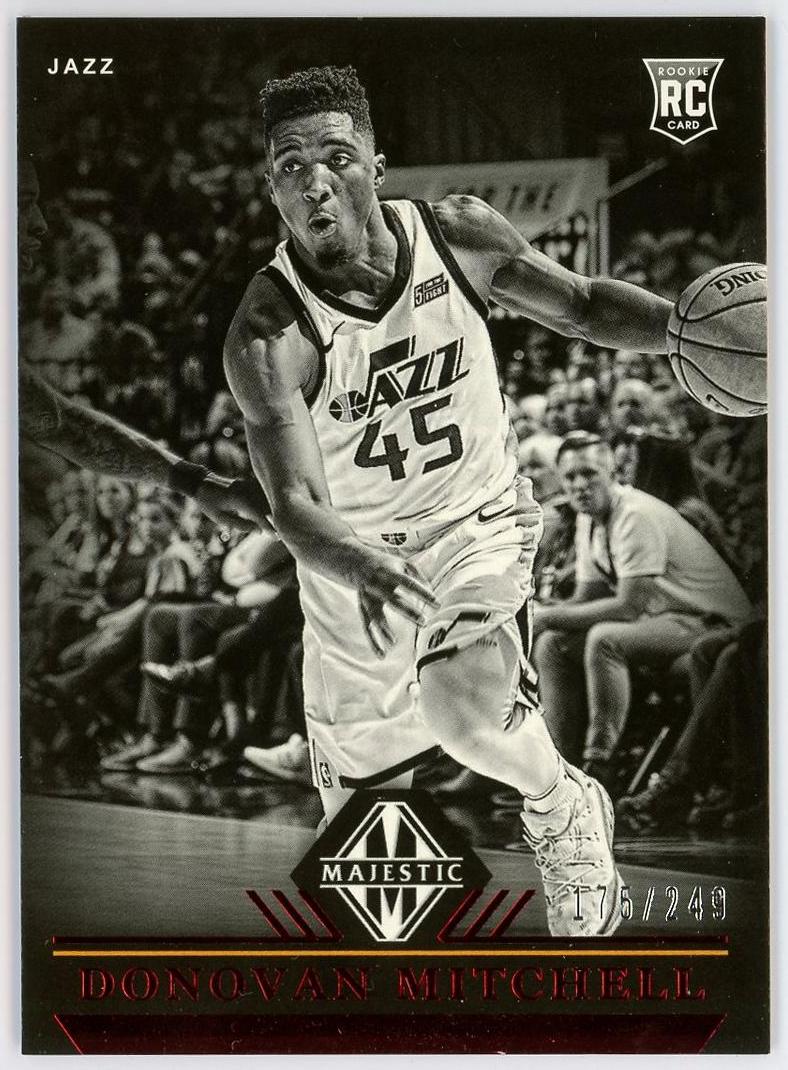 2017-18 Panini Chronicles Donovan Mitchell RC 多诺万米切尔 新秀 编年史 Majestic 249编 特卡 爵士 蜘蛛侠 卡品如图 0MJ9