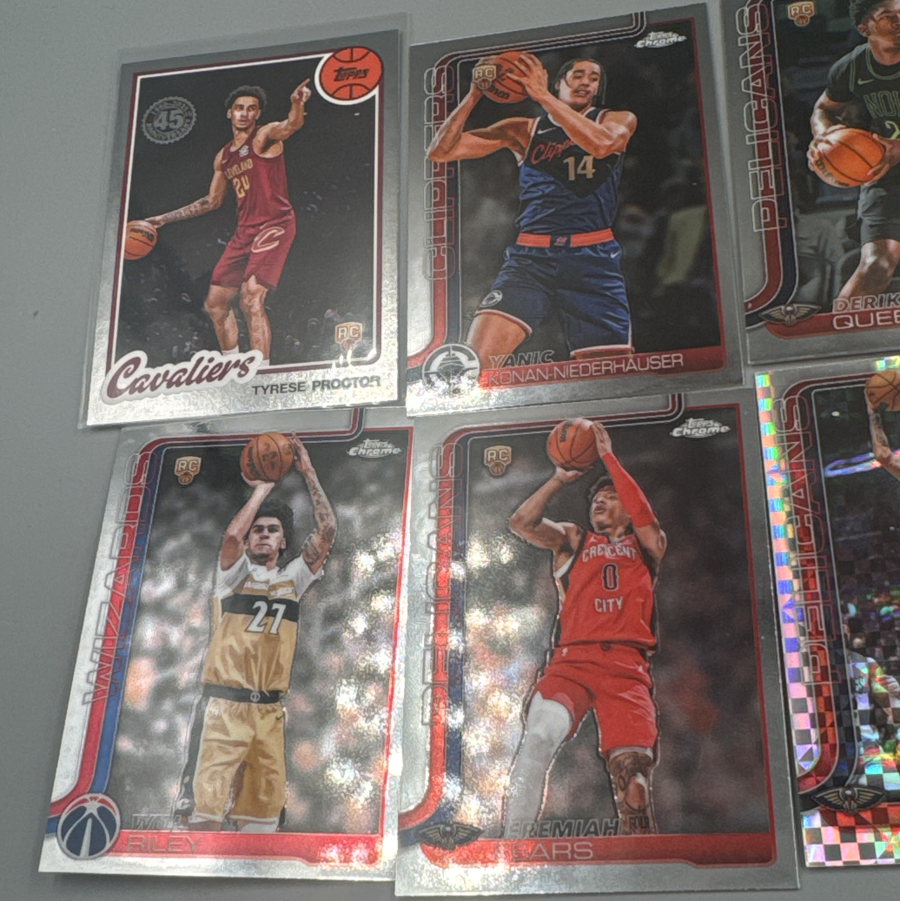 2025 Topps Chrome 费尔斯 莱利 康利 奎因 穆雷 rc 新秀 折射 打包 勾勾