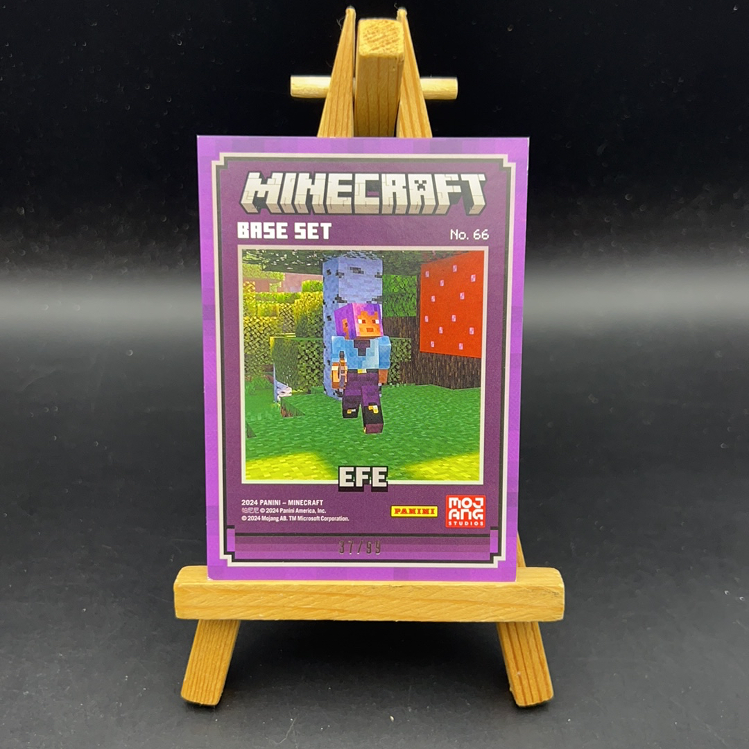 kk 2024 Panini MINECRAFT EFE 我的世界 base set 折射 限量 人物 66 金折 37/99编
