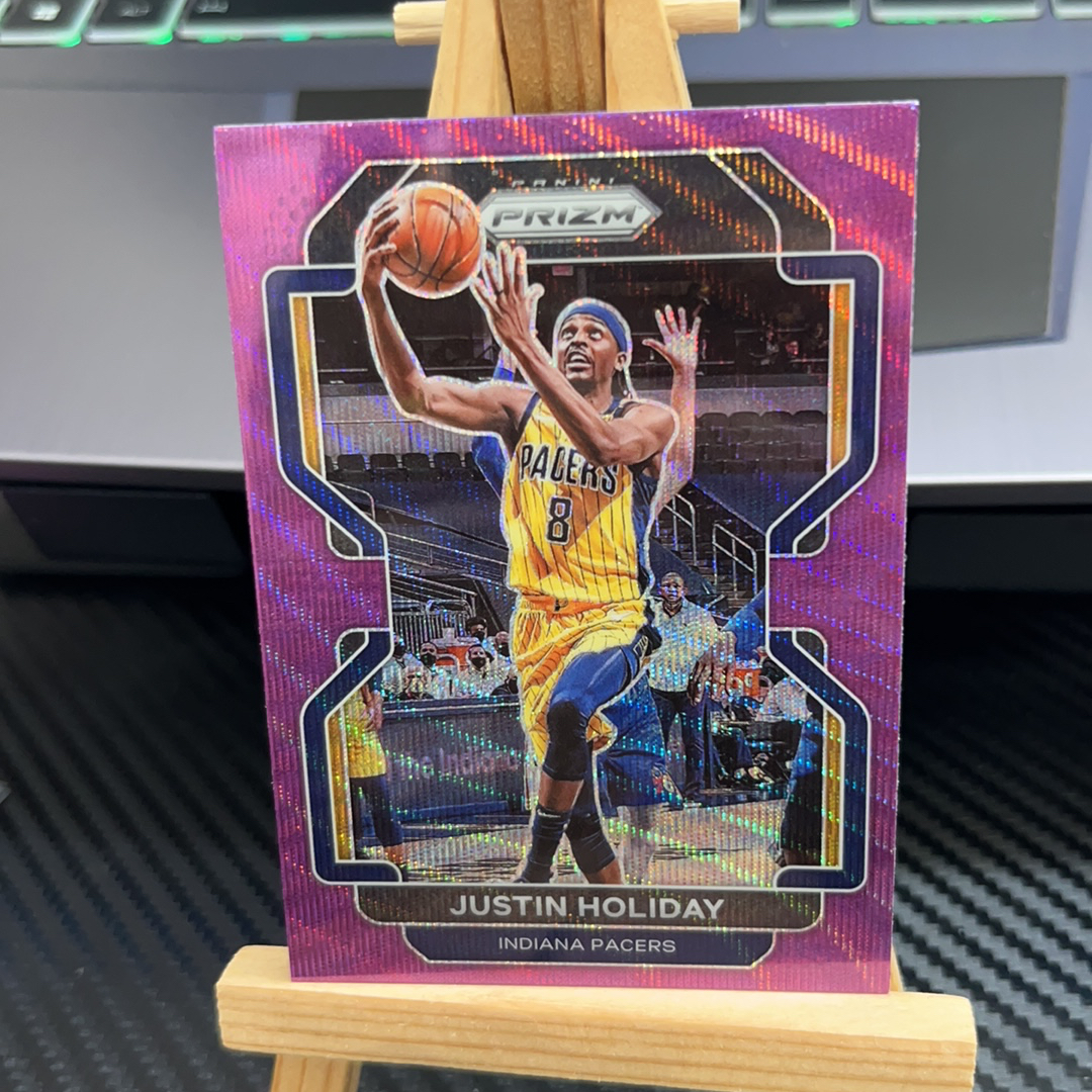 2021-22 Panini Prizm Justin Holiday 贾斯汀 霍勒迪 步行者 紫波纹 紫折 折射 prizm系列 pz 卡品如图 凑图必备 值得收藏! 免费代卖!