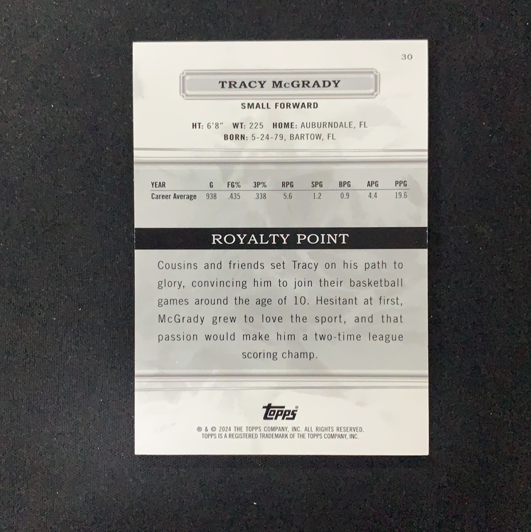 2023-24 Topps Royalty Tracy McGrady 【SC拍卖】王权 麦迪 50/50编 收藏必备(clf老板)