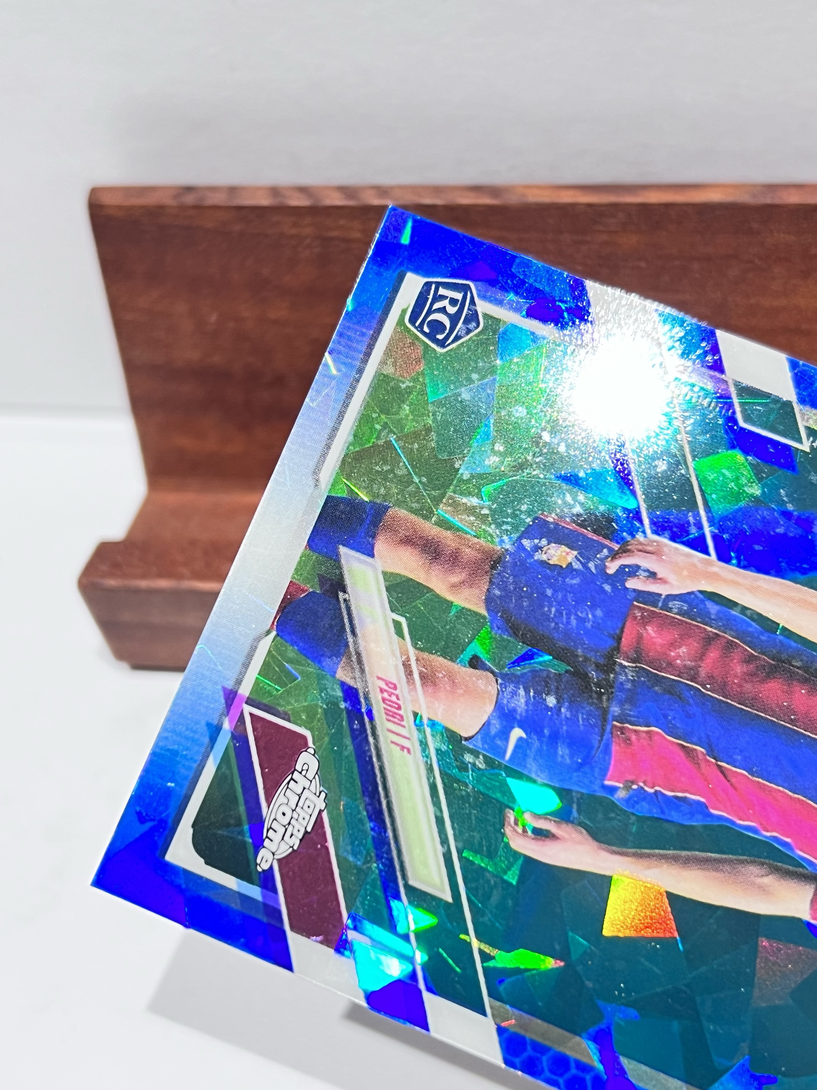 2020-21 Topps Chrome Pedri RC【湾区拍档代卖】欧冠 TC 蓝宝石 佩德里 蓝碎冰折 折射 新秀 巴萨 巴塞罗那 西班牙 三冠王 金童奖 卡品如图 Steven