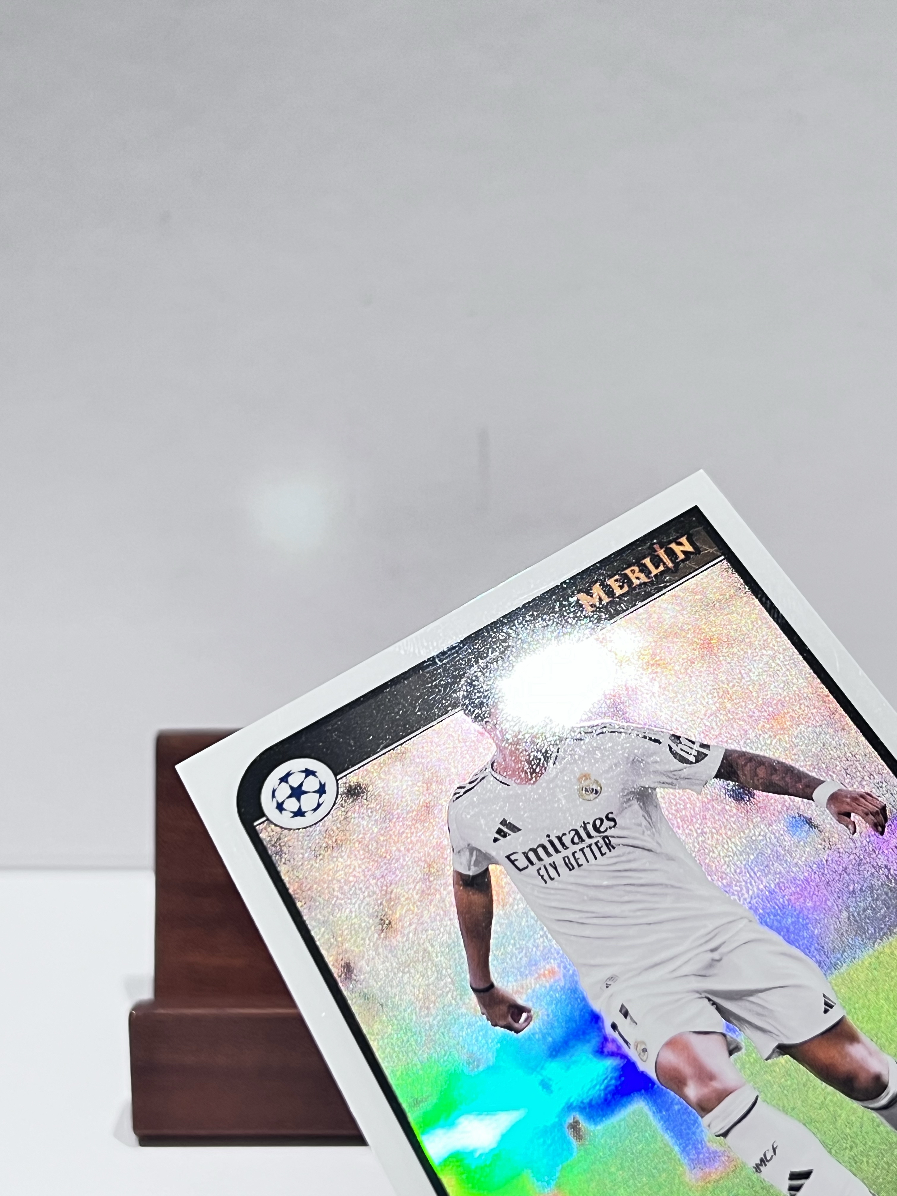 2024-25 Topps Merlin Chrome Rodrygo【湾区拍档代卖】欧冠 梅林 罗德里戈 /30编 白折 正白折 折射 白配白 Color Match 皇马 皇家马德里 巴西 卡品如图 Steven