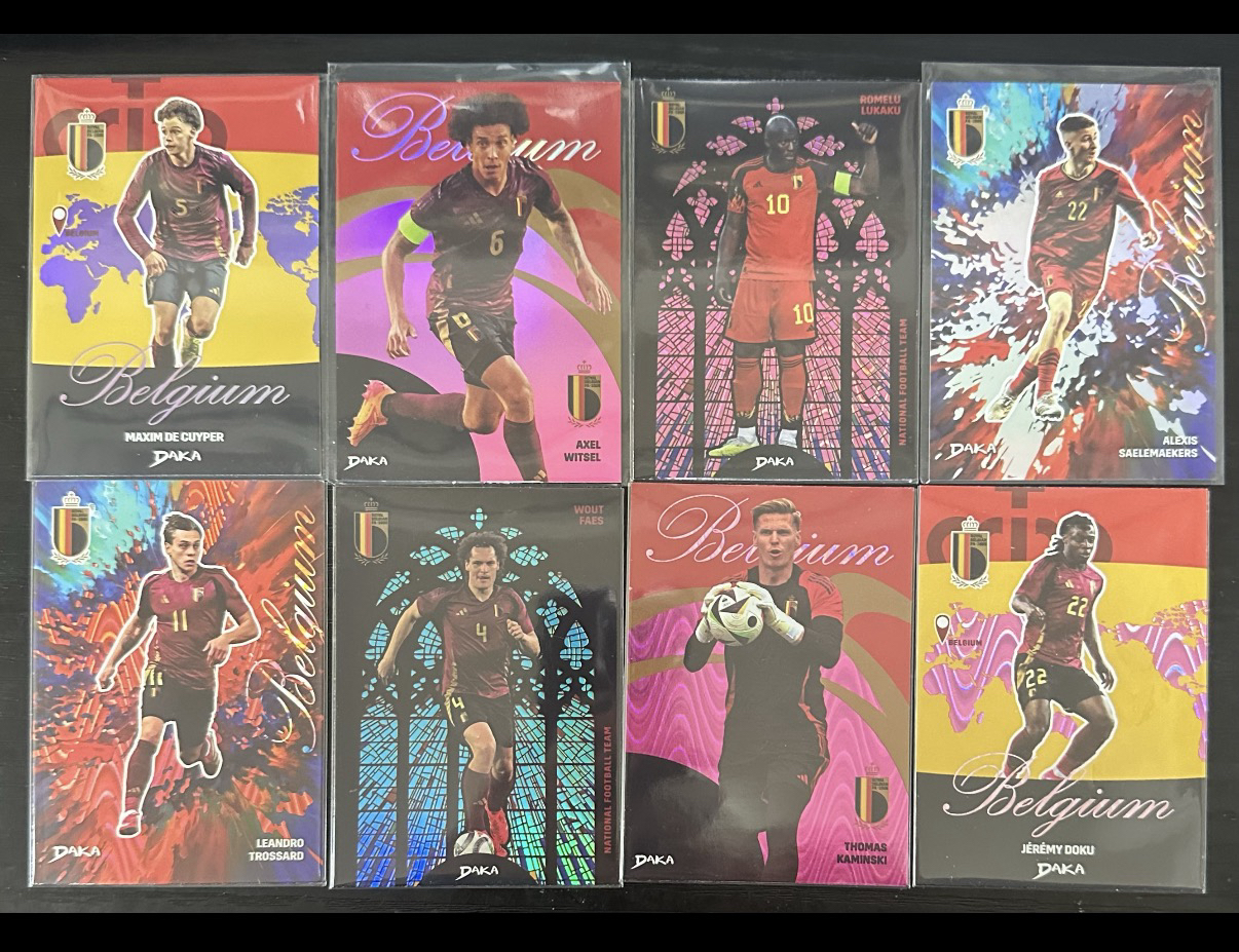 Daka 比利时 多库 卢卡库 凑套必备 8张 lot 编 战神无双拍卡 (p1tag)