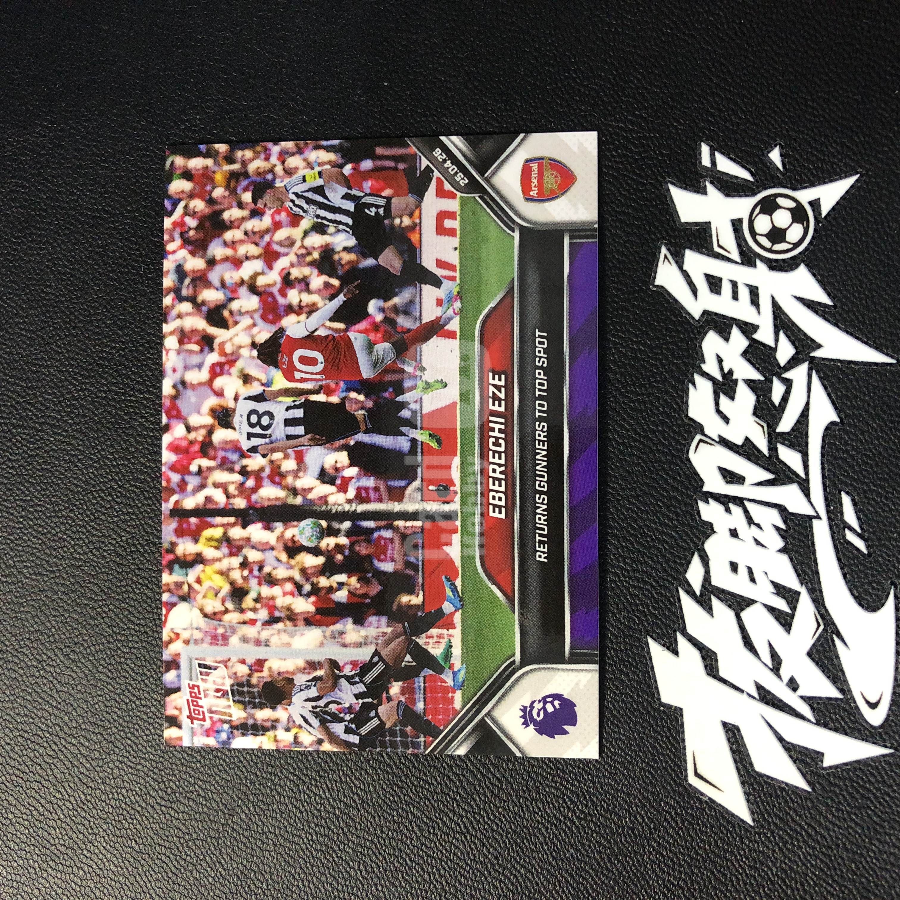 【拔脚代卖】2026 Topps Now 英超 埃伯雷奇 埃泽 Eberechi Eze 阿森纳 枪手 水晶宫 女王巡游 制胜进球助阿森纳重回联赛榜首 纪念卡 英格兰收藏必备 瑕疵如图｜拔脚沙漠BH8
