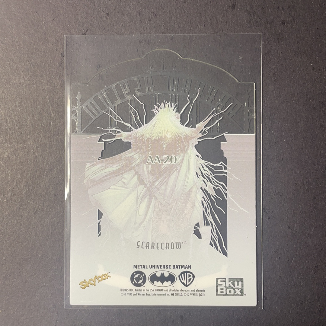 2025 SkyBox DC Universe Metal Batman 稻草人 阿卡姆疯人院透明胶片特卡 序号AA-20 2025 Skybox DC Metal元年蝙蝠侠系列