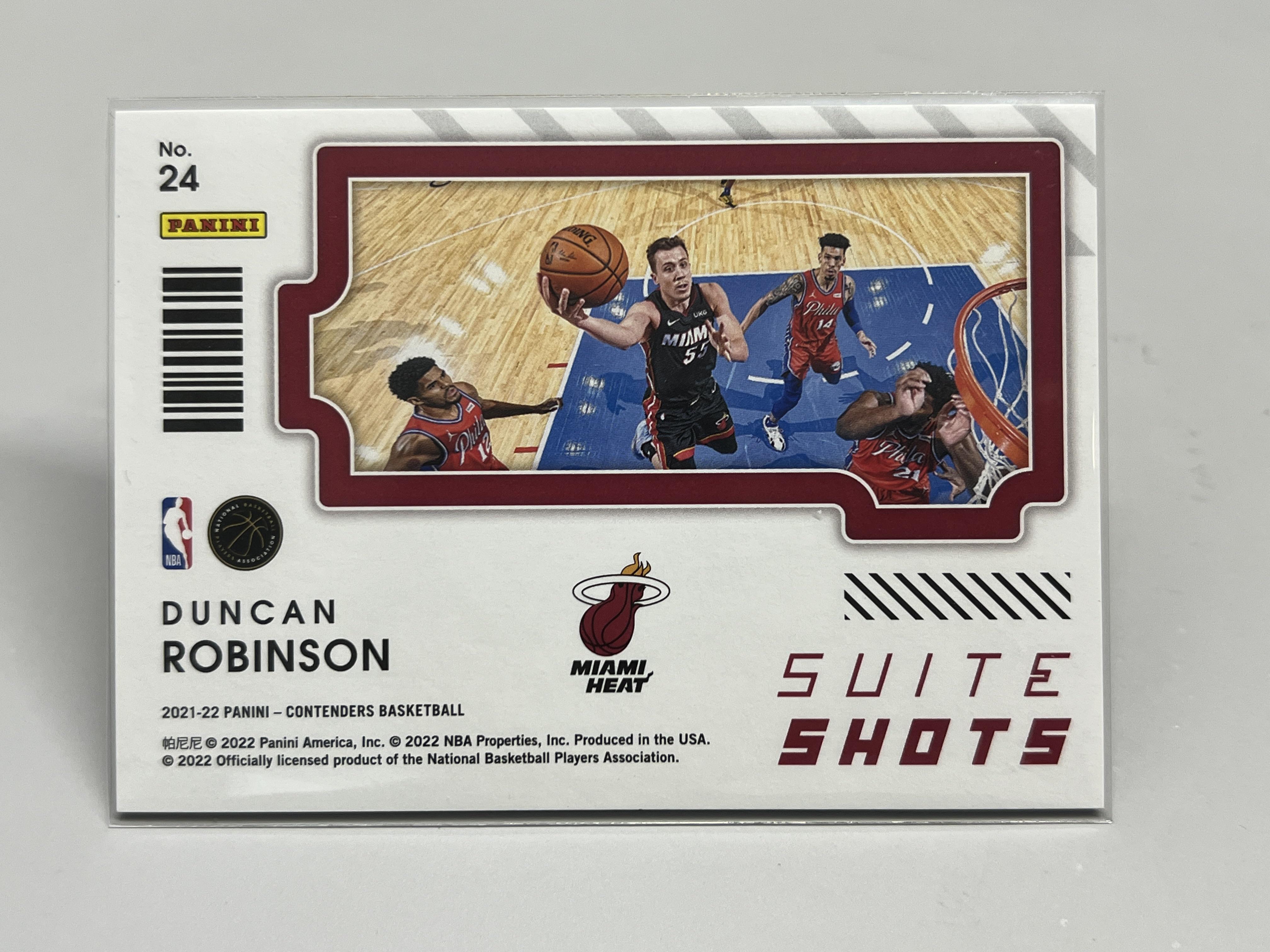 2021-22 Panini Contenders Duncan Robinson 【挂机拍卖】帕尼尼 球票 罗宾逊 热火 点点折 折射 Suite Shots 特卡 #24 收藏 凑套 卡品如图