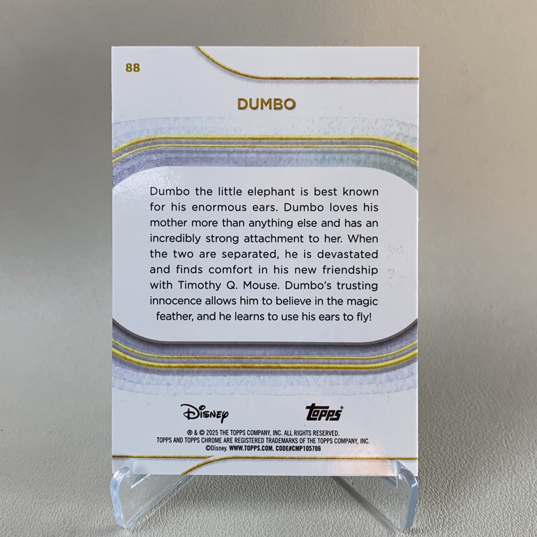 【弈卡代拍】2025 Topps Disney chrome 迪士尼 TC 特卡 紫折 方块折 闪卡 折射 小飞象 DUMBO 59/75编 低编 品相如图 凑套必备 LZC