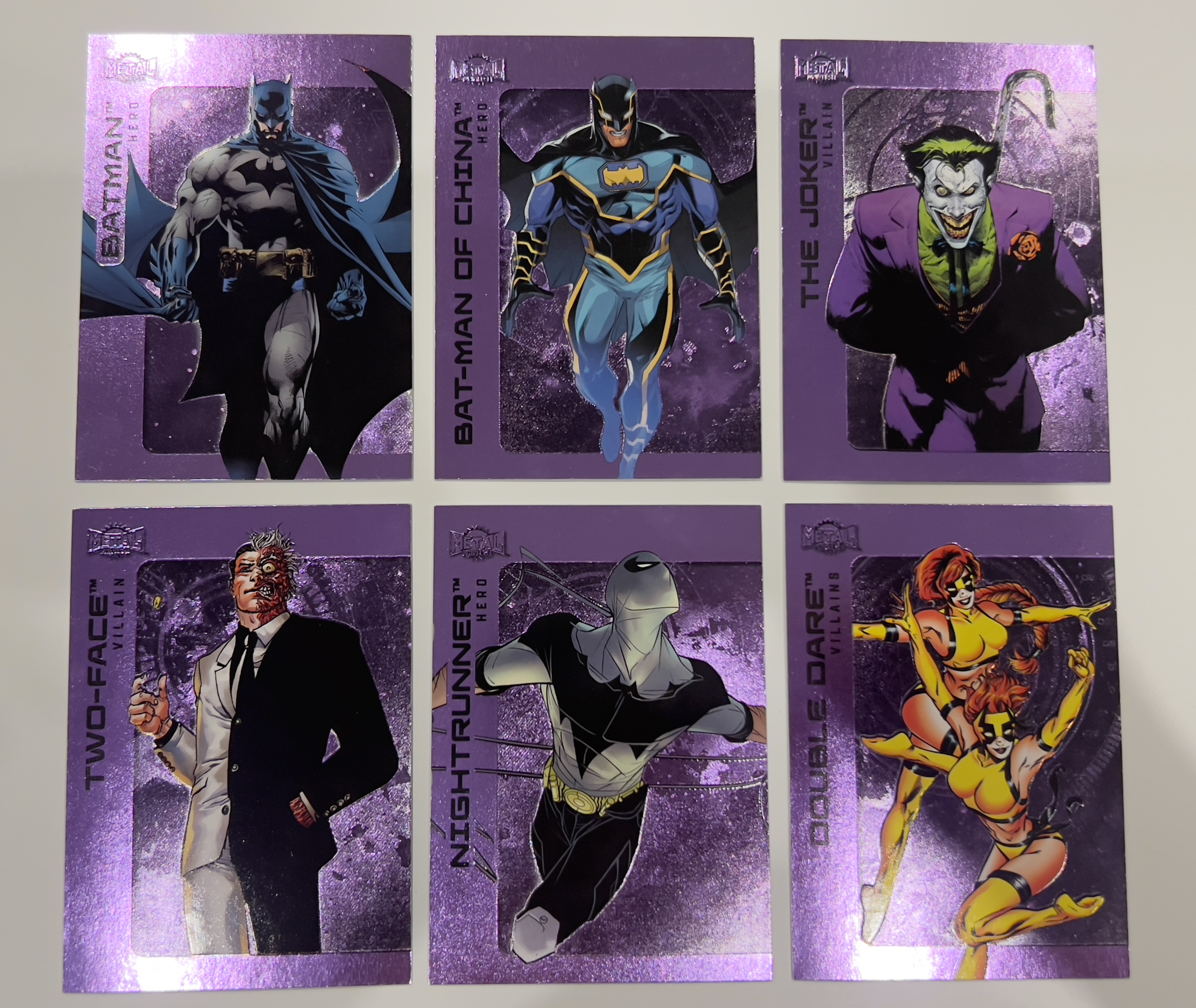 2025 Skybox Metal Universe Batman DC 蝙蝠侠 金属宇宙 紫平行 中国蝙蝠侠 小丑 The Joker 双面人 逐夜者 Nightrunner 双胞胎 等