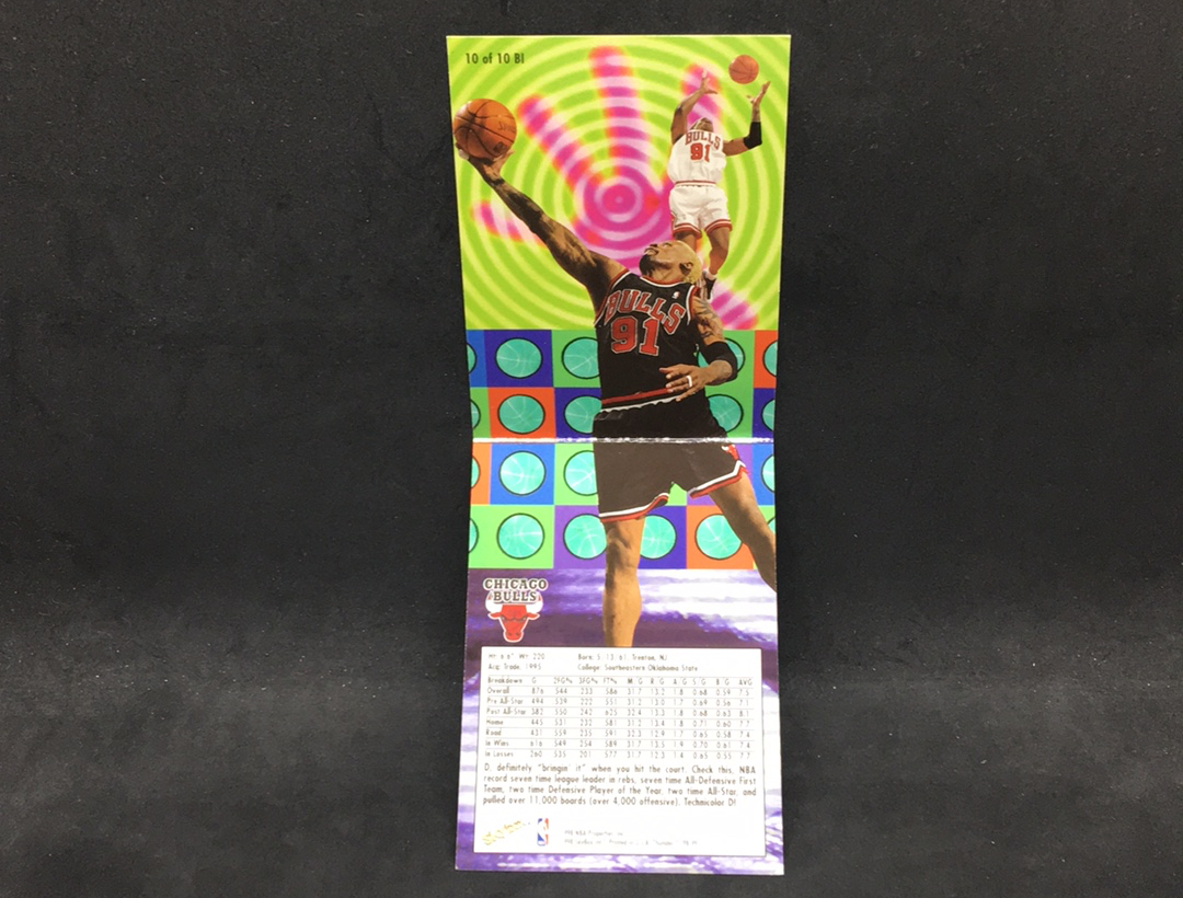 【DC拍卖】11.17 SKYBOX THUNDER 惊雷系列 大比例折叠特卡 经典老特 实卡美如画 名人堂名宿 公牛王朝内线核心 防守大闸 大虫 丹尼斯 罗德曼(微瑕)