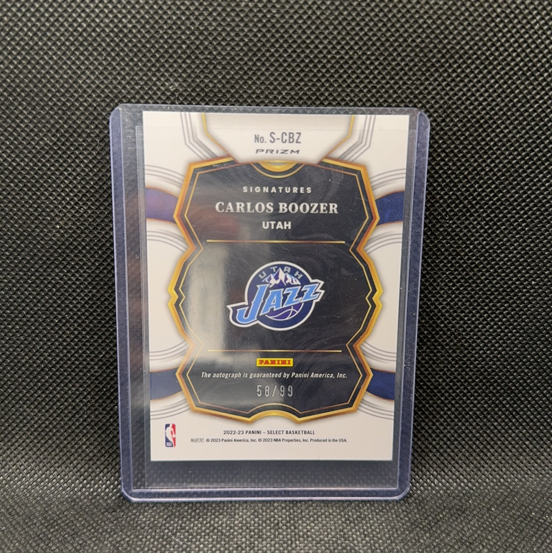 【Roseee代卖】2022-23 Panini Select Carlos Boozer 布泽尔 select 签字 99编 马尔卡宁 猪猪侠 赛克斯顿 jeff