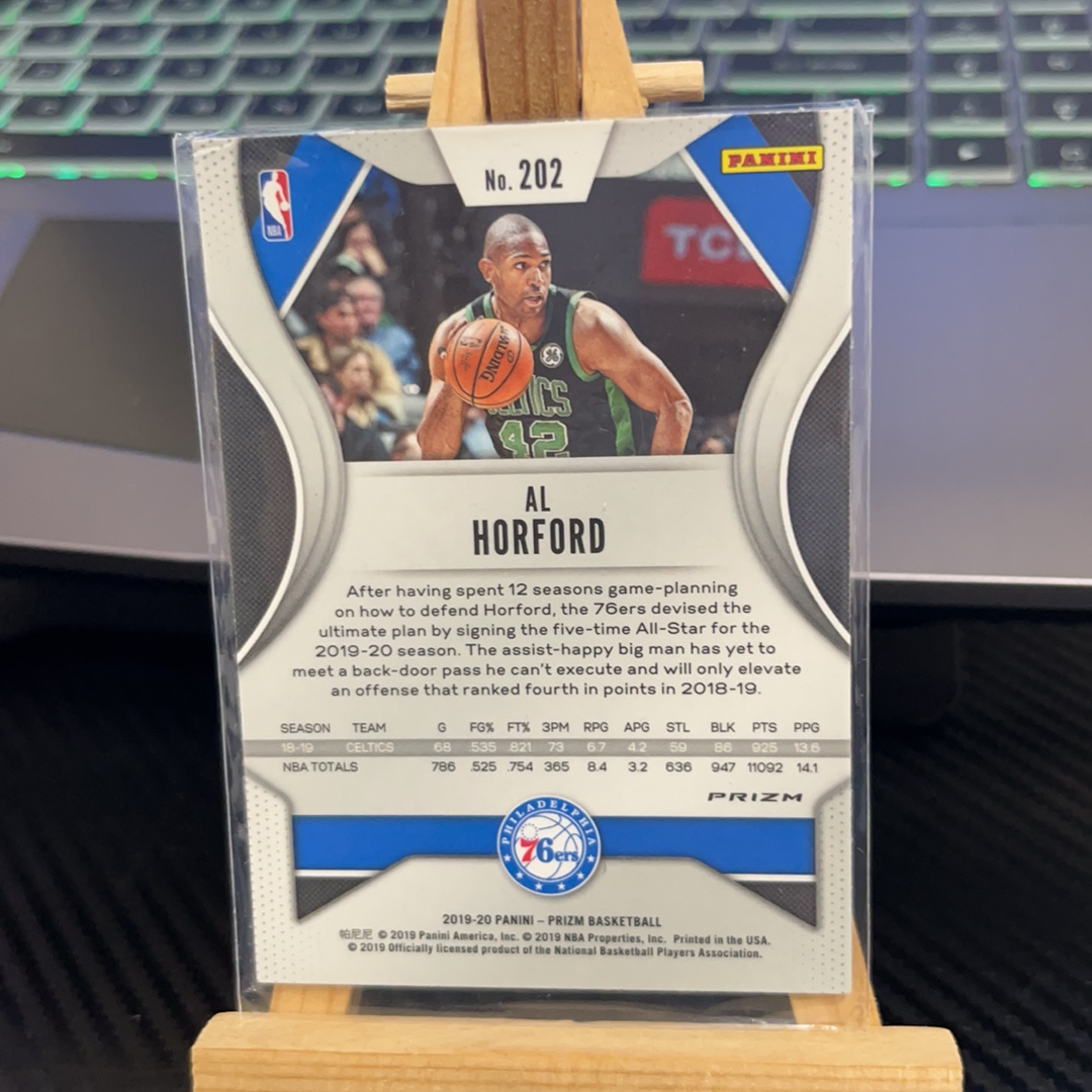 2019-20 Panini Prizm Al Horford 霍弗德 76人 银折 折射 prizm系列 pz 卡品如图 凑图必备 值得收藏!免费代卖!