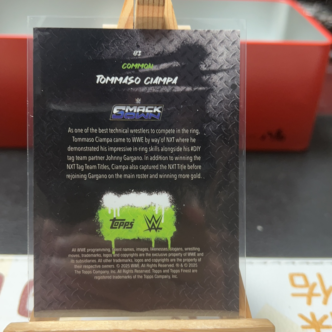 【SY代卖sy0177-可累积-瑕疵看图】2025 Topps Finest Tommaso Ciampa 托马索 切帕 25编