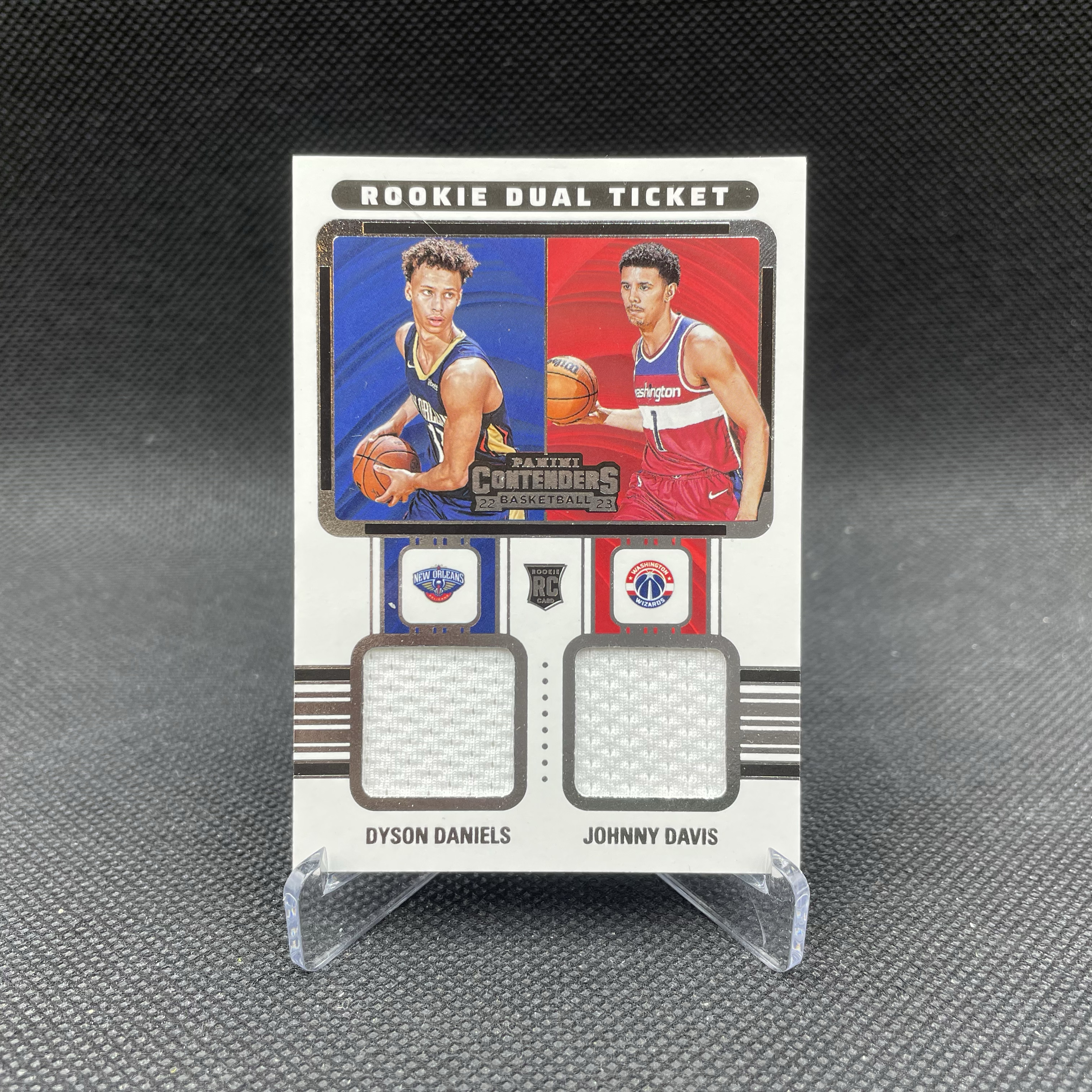 2022-23 Panini Contenders Dyson Daniels 【无界代卖】球票 鹈鹕 戴森 丹尼尔斯 奇才 约翰尼 戴维斯 觉醒哥 双人 球衣 物料 白色网眼切 品如图 不累计 阿苏