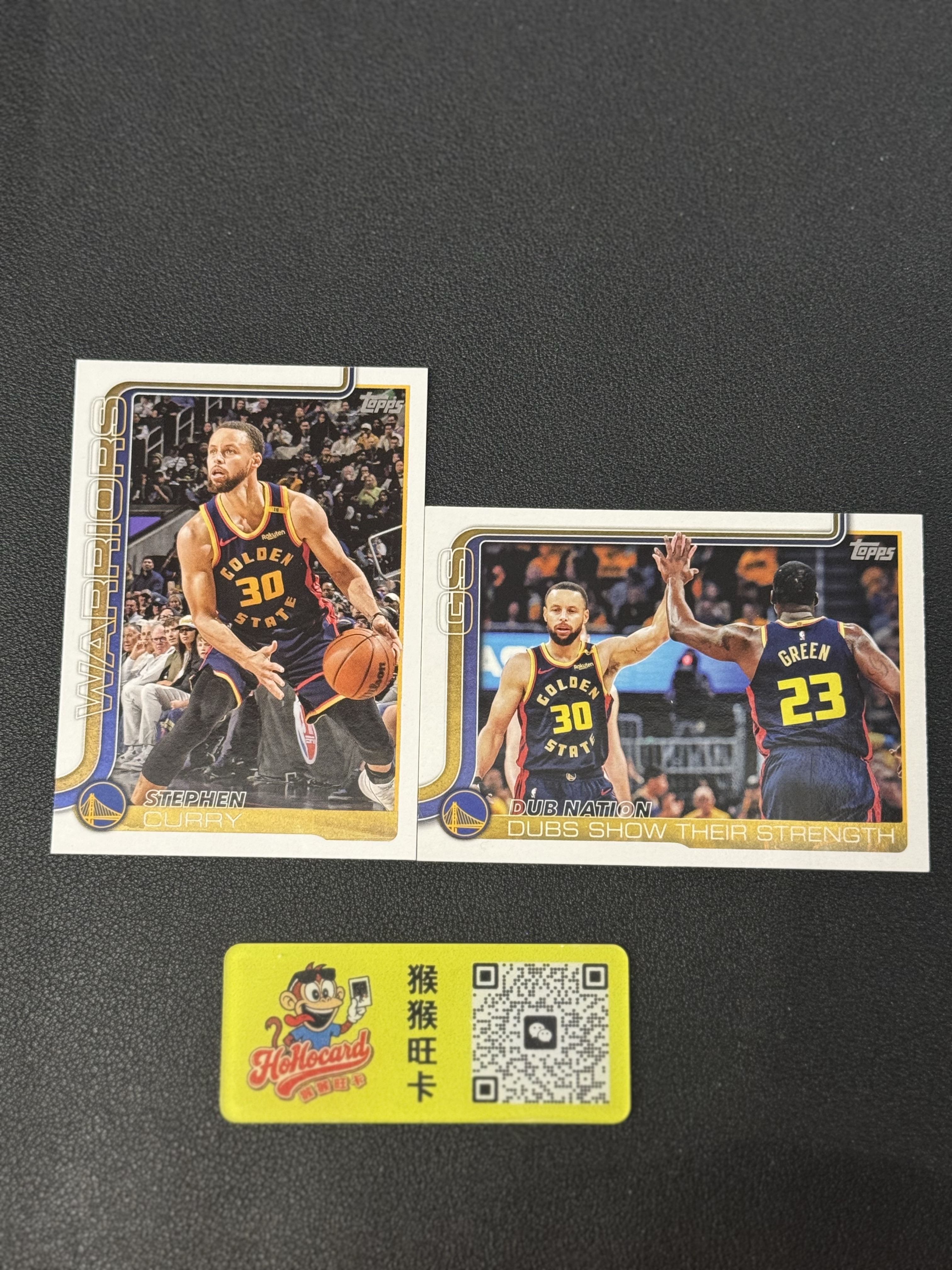 2025 Topps Flagship Stephen Curry 【猴猴旺卡】勇士 斯蒂芬库里 普卡 双人特卡 共两张 卡品如图 接代拍 29a【林哥】