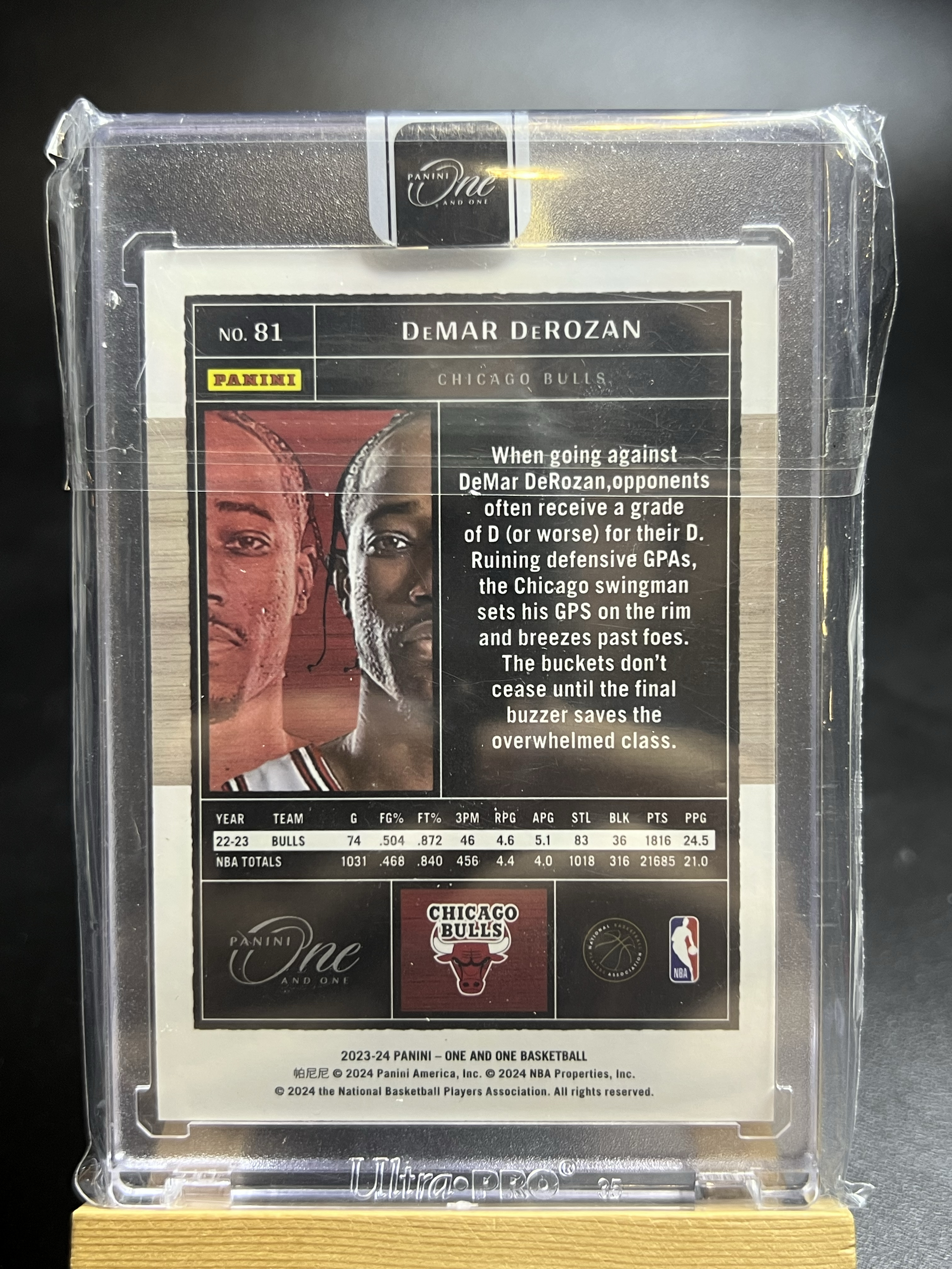 2023-24 Panini One and One DeMar DeRozan 德马尔 德罗赞 公牛 99编 银折 折射 base 原封砖 李哥 叉叉拍卖