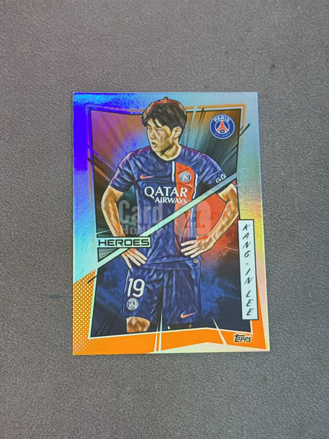 2024 Topps Topps Kang-in Lee 大巴黎漫画队盒 李刚仁 25编 橙折 折射