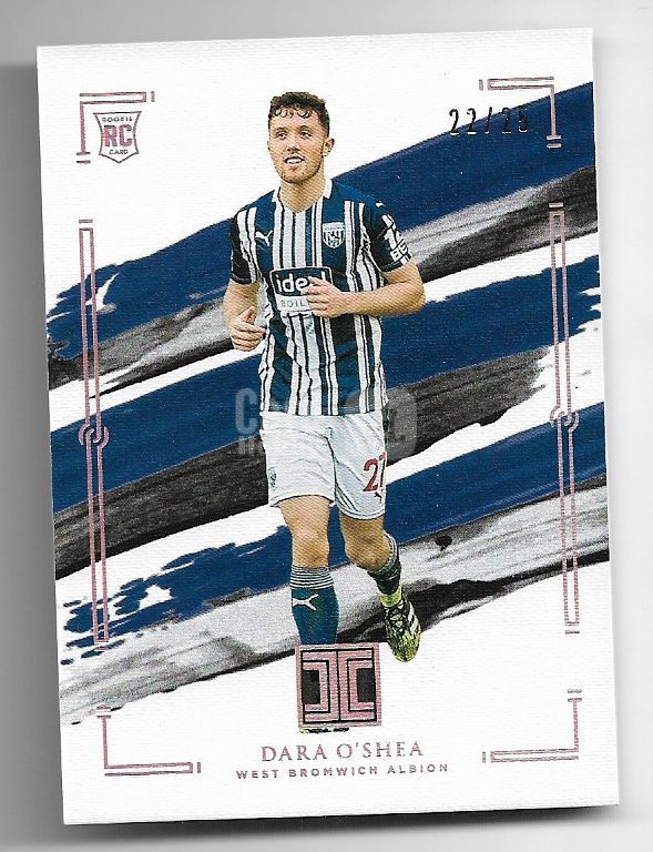 2020-21 Panini Impeccable Dara O'Shea (鸿英收藏社)2020-21 Panini 英超 小真金 西布朗 奥谢 25编 球星卡 22/25
