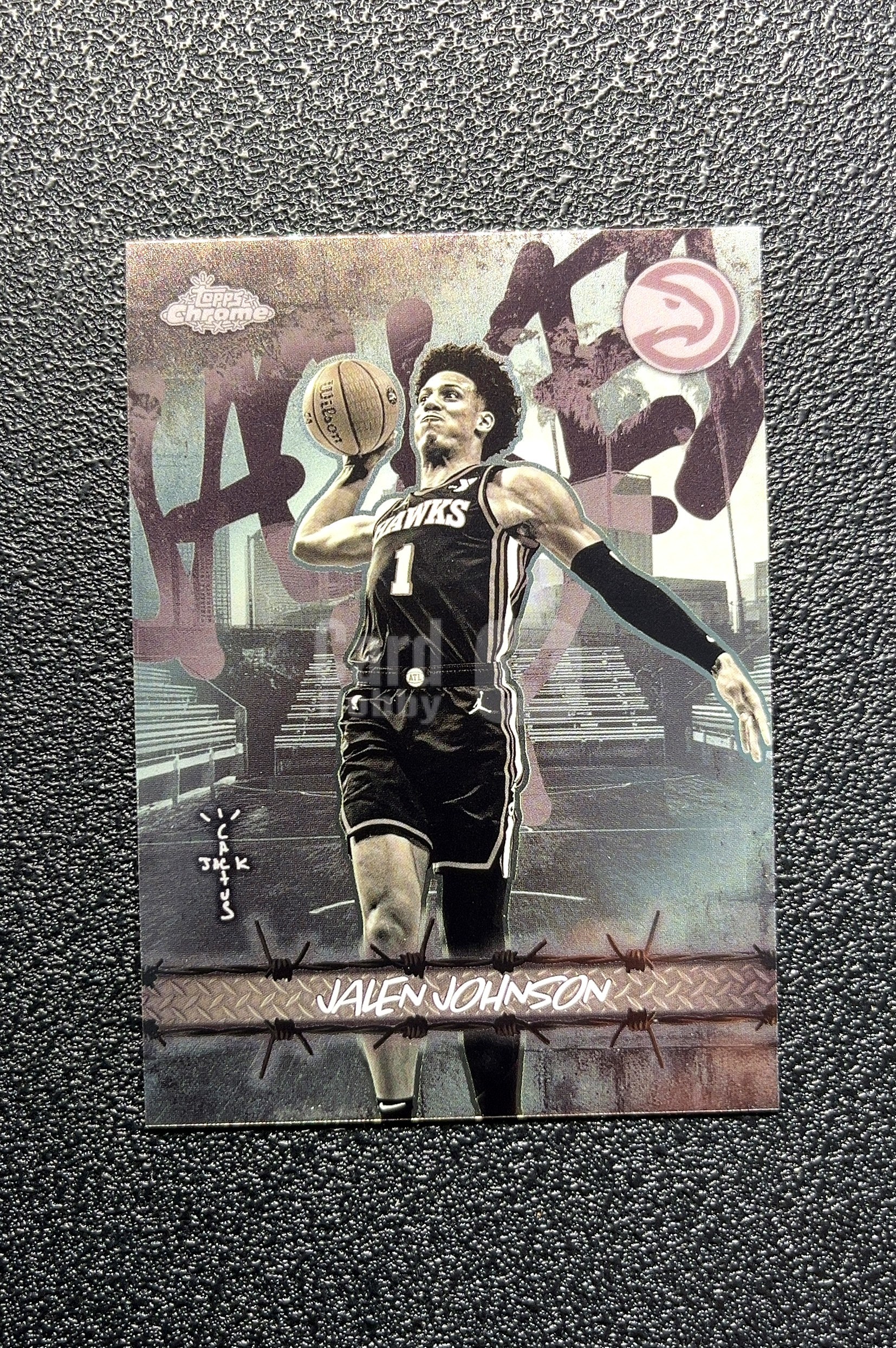 【岛屿拍卖】2026 Topps Chrome Jacked Up Jalen Johnson 贾伦·约翰逊 卡品如图 高价值 #JU-28 Atlanta Hawks 0003#614