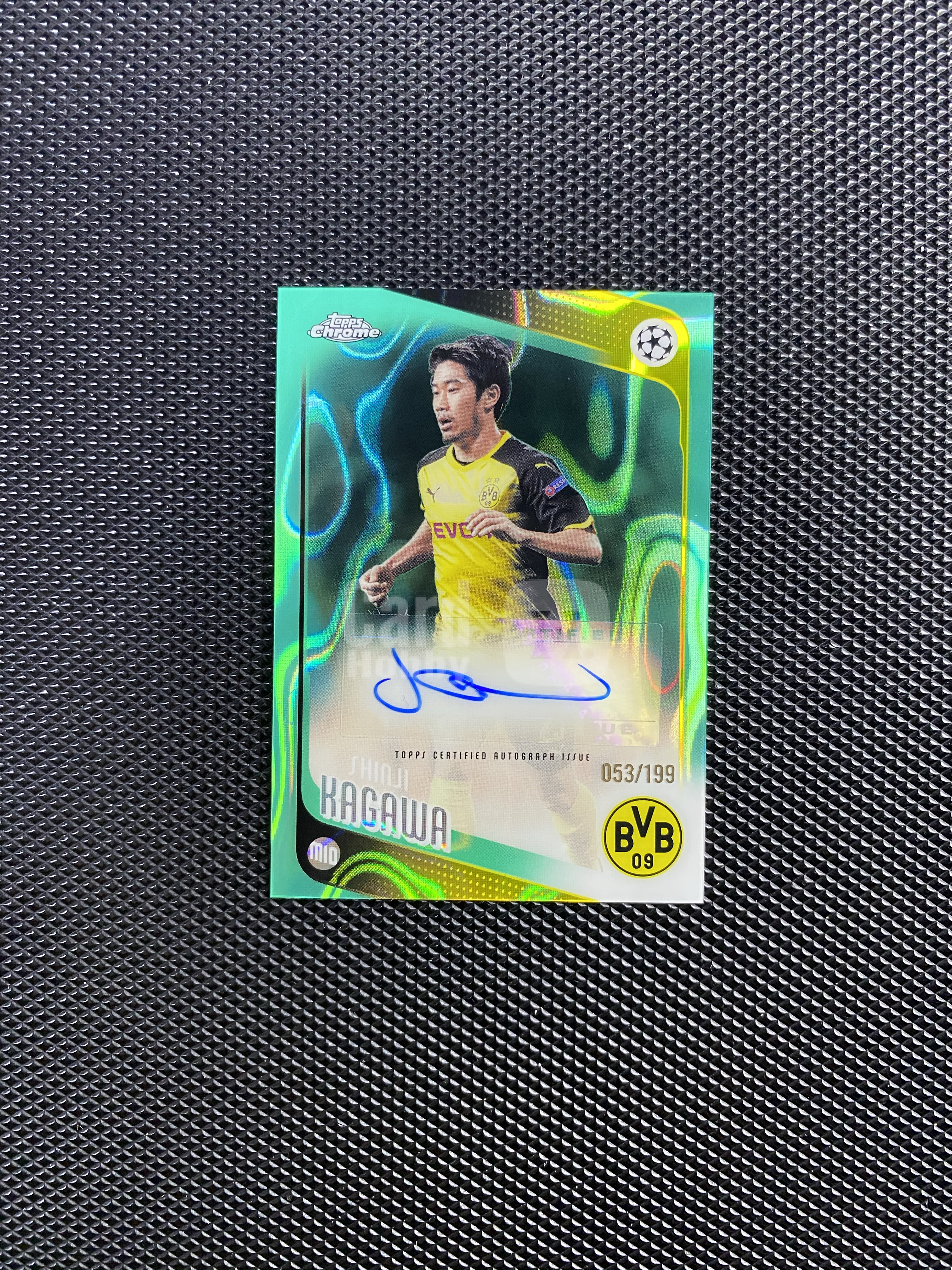 【深情拍卖】2026 Topps Chrome 欧冠TC Shinji Kagawa 多特蒙德 日本 香川真司 199编 签字 青熔岩折 卡品如图 #js548#