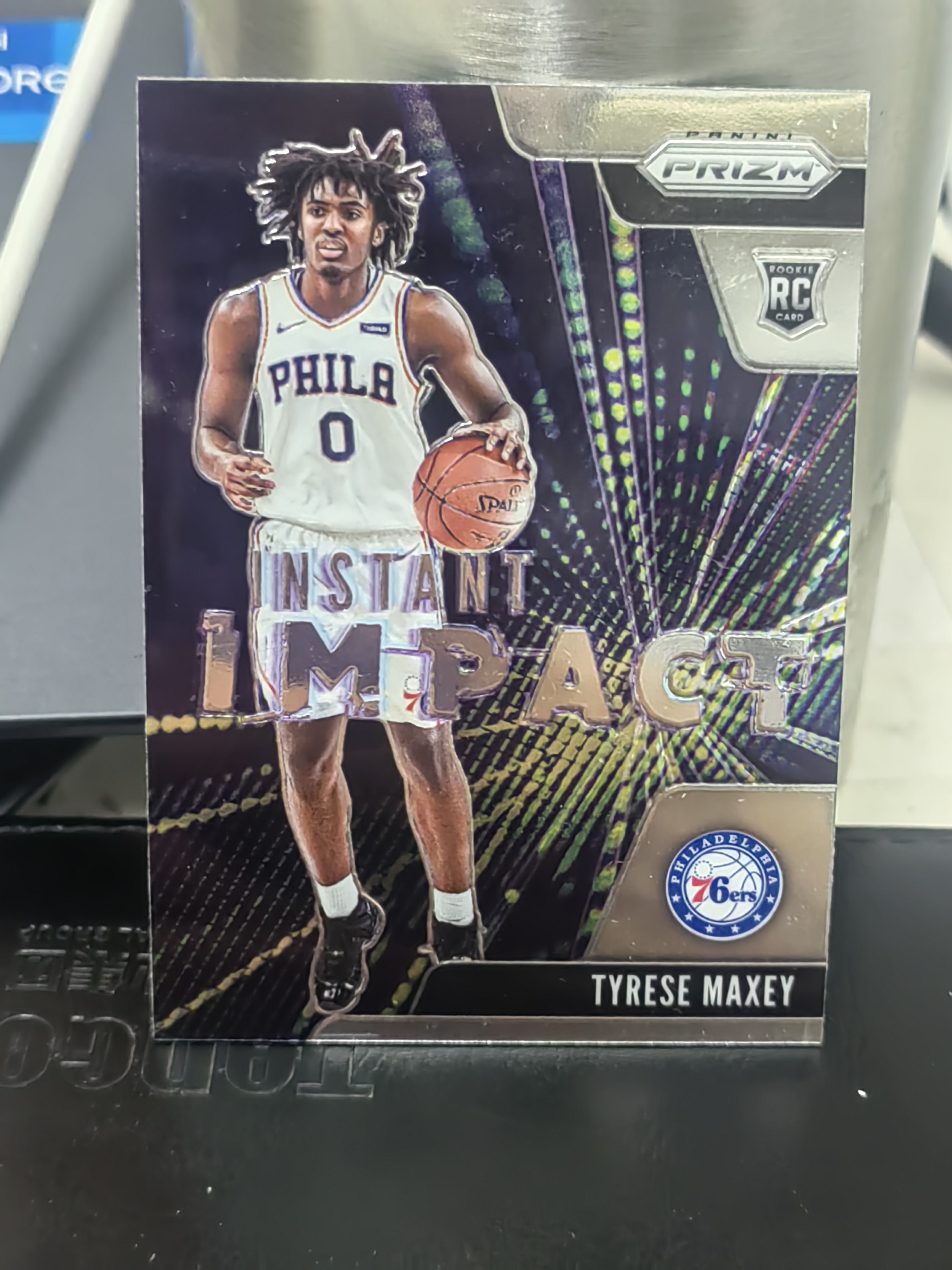 2020-21 Panini Prizm Tyrese Maxey RC PZ 新秀 泰雷塞 马克西 76人 INSTANT IMPACT 即时影响力 特卡 篮 白边白角 不保卡品 卡品如图