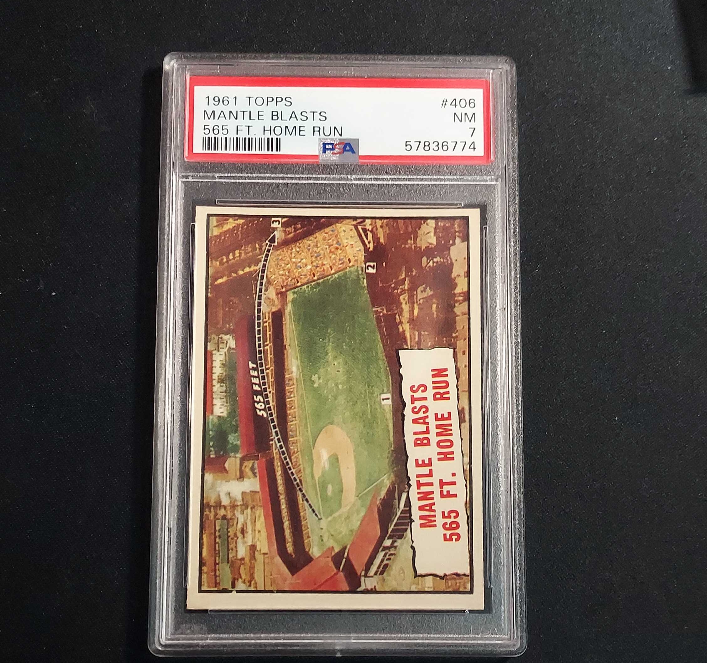 1961 Topps Mantle Blasts Mickey Mantle