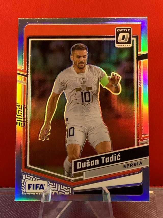 （老末代拍）E17  2023-24 Panini Donruss Dusan Tadic 塔迪奇 塞尔维亚  杜蕾斯 银折 顺丰寄付 免费代拍 不保卡品