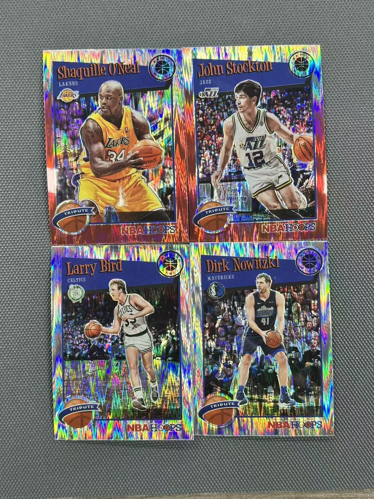 【欧卡体育】2019-20 Panini Hoops Dirk Nowitzki 诺维斯基 拉里伯德 奥尔你 斯托克顿 银折 红流光折 传奇 收藏必备(YDD)