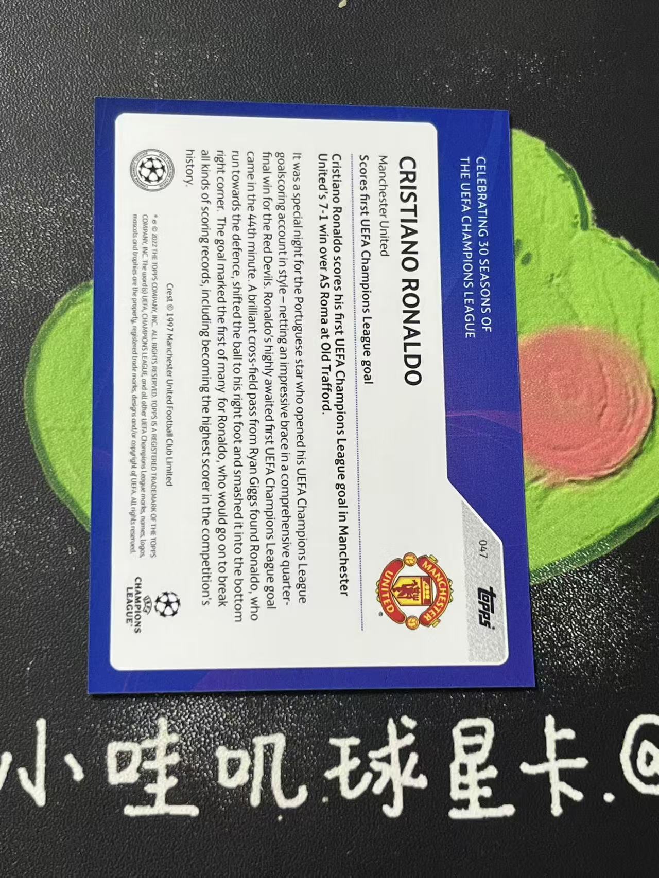 2024 Topps Topps Cristiano Ronaldo 曼联 C罗 总裁 金球先生 皇马 微瑕如图【ZYP代拍】北凉