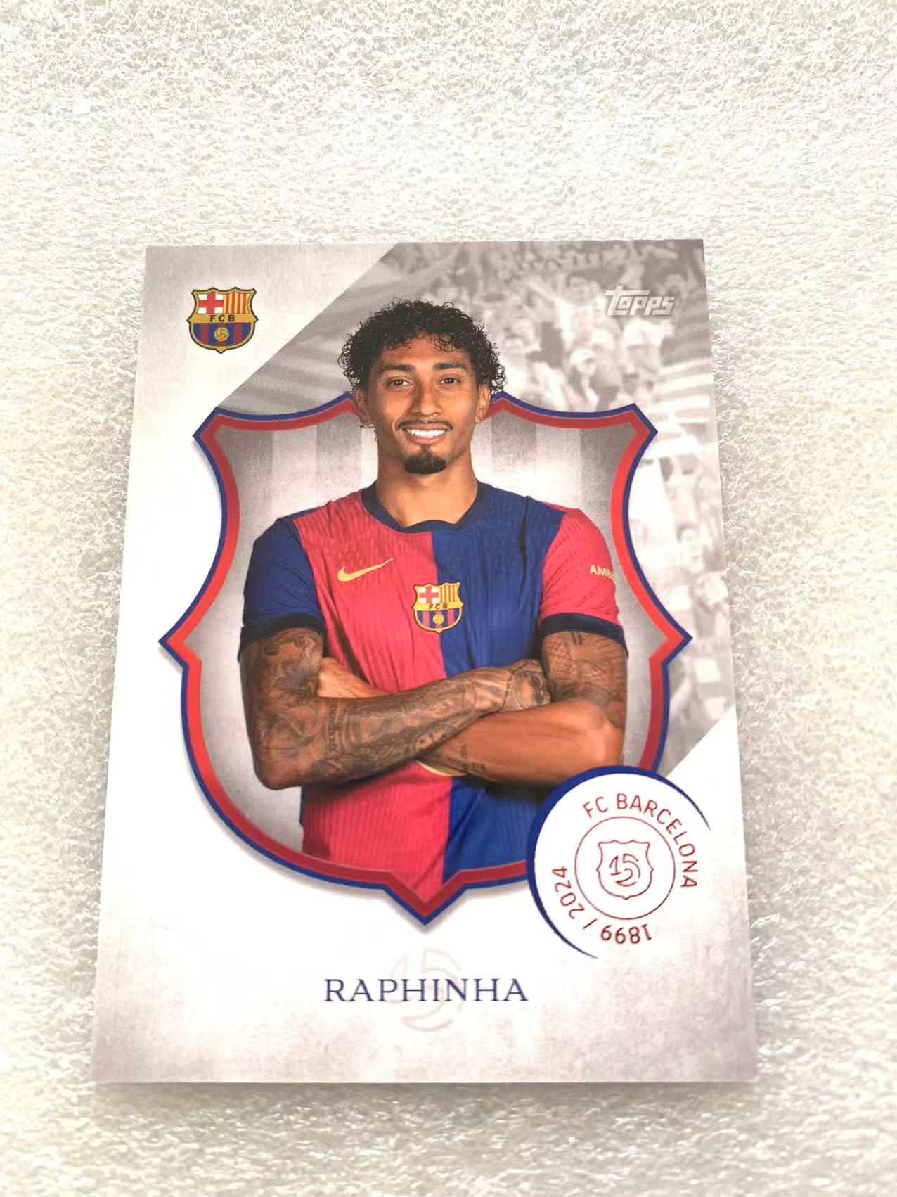 2025 Topps Barcelona 125th Anniversary Raphinha 拉菲尼亚 base 巴塞罗那125周年
