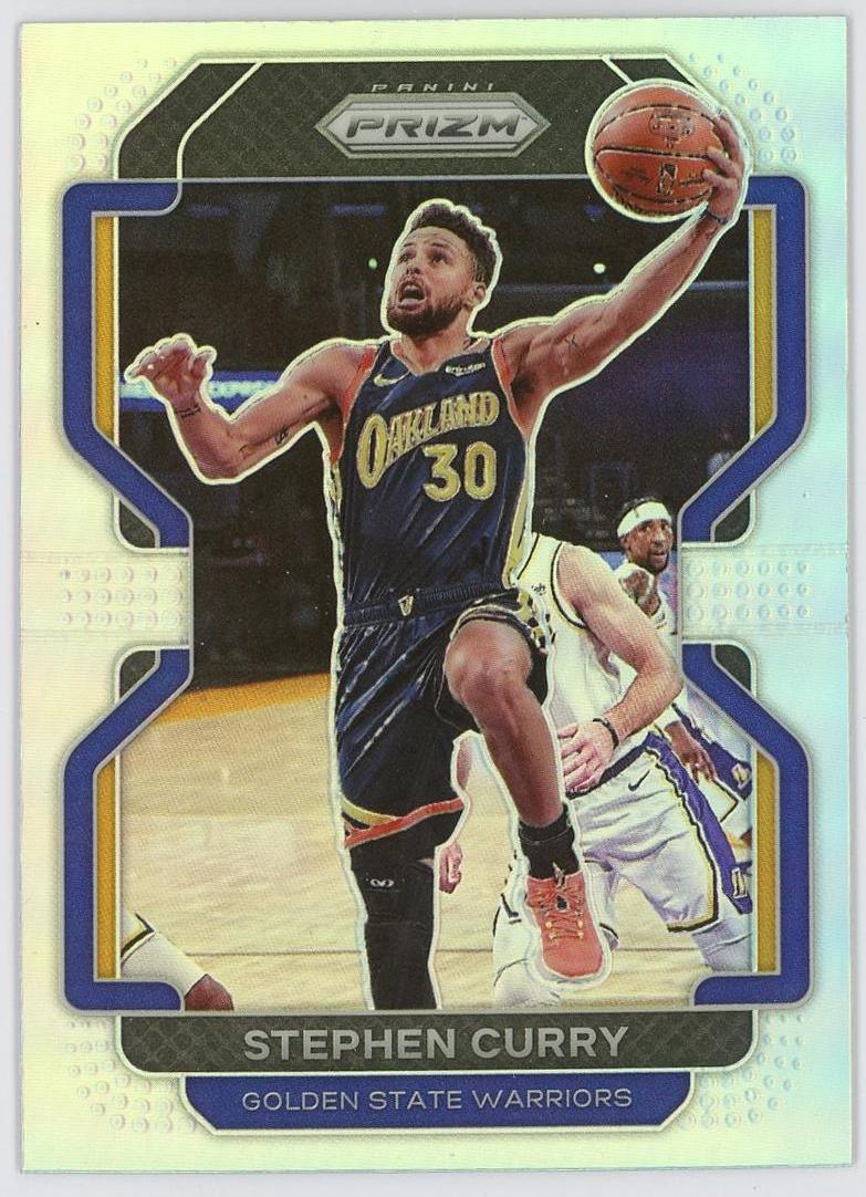 2021-22 Panini Prizm Stephen Curry 斯蒂芬库里 pz 银折 折射 勇士 小学生 历史三分王 卡品如图 1TG4/11.28